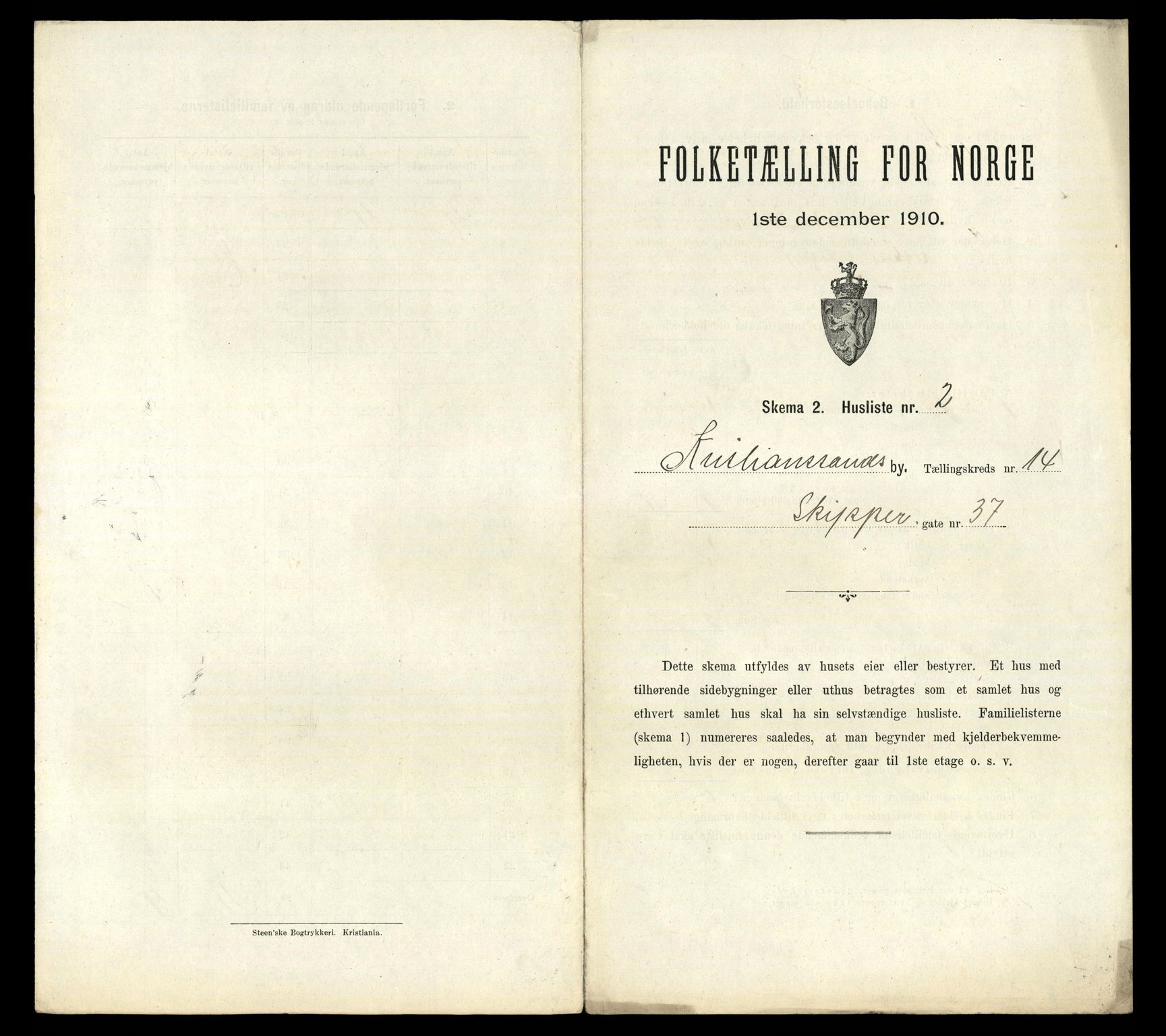 RA, Folketelling 1910 for 1001 Kristiansand kjøpstad, 1910, s. 3312