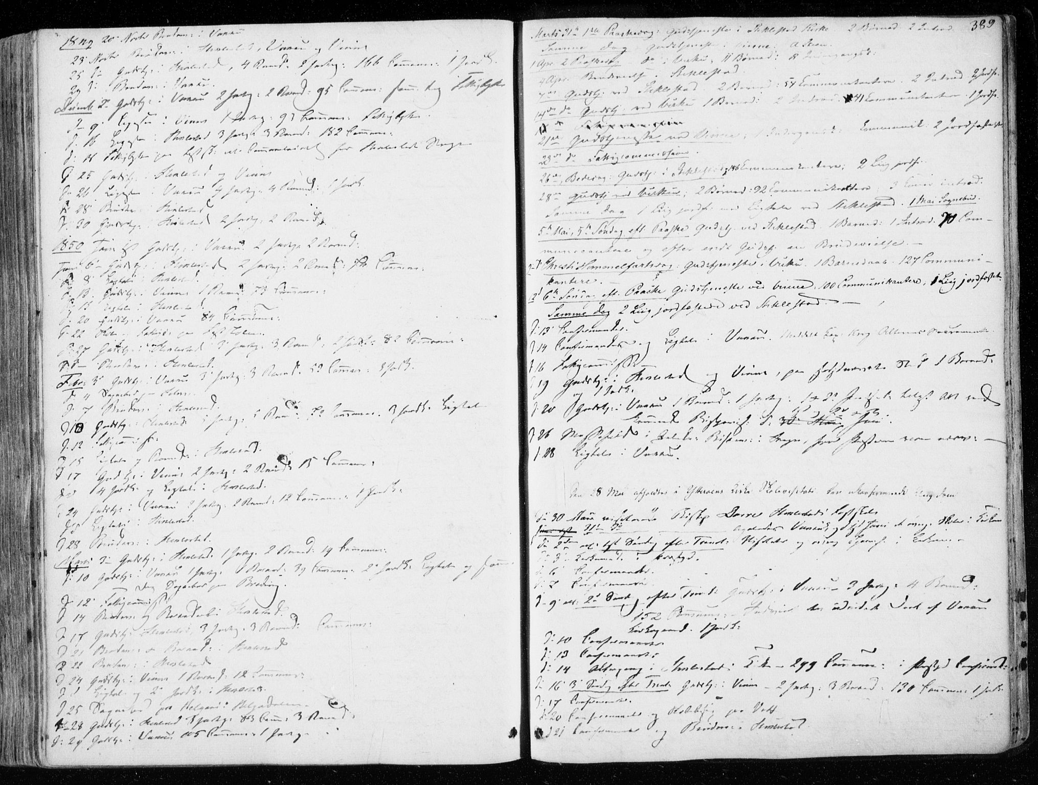 Ministerialprotokoller, klokkerbøker og fødselsregistre - Nord-Trøndelag, AV/SAT-A-1458/723/L0239: Ministerialbok nr. 723A08, 1841-1851, s. 389