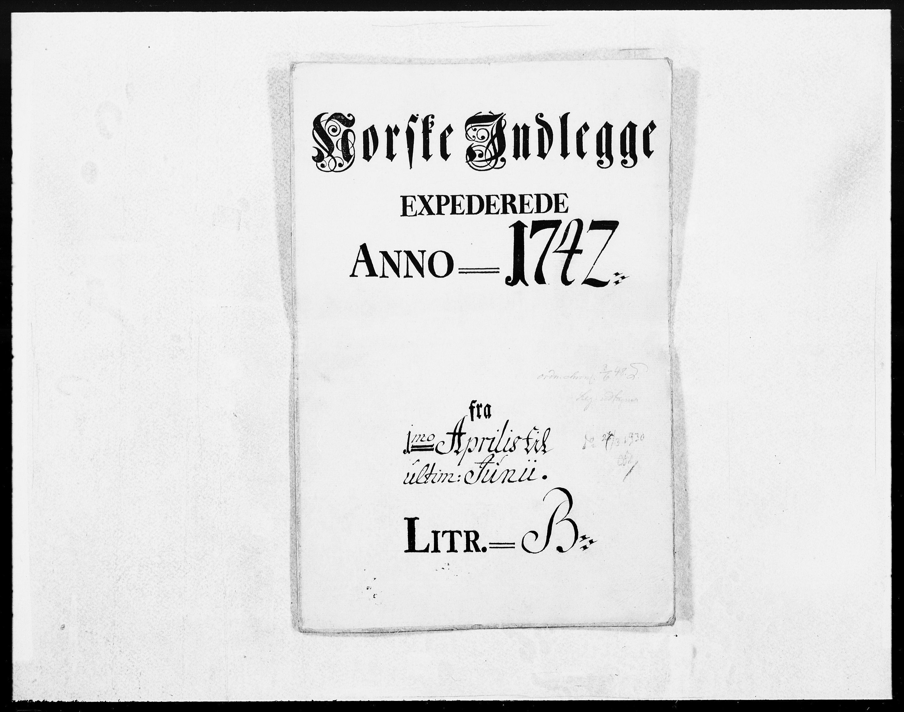 Danske Kanselli 1572-1799, RA/EA-3023/F/Fc/Fcc/Fcca/L0135: Norske innlegg 1572-1799, 1742, s. 130