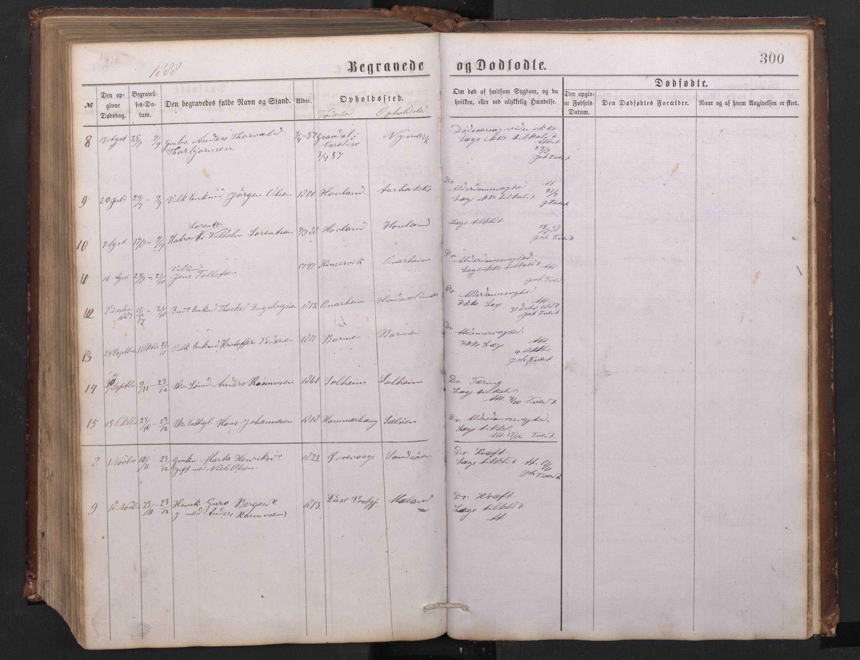 Tysnes sokneprestembete, AV/SAB-A-78601/H/Hab: Klokkerbok nr. C 1, 1873-1895, s. 299b-300a