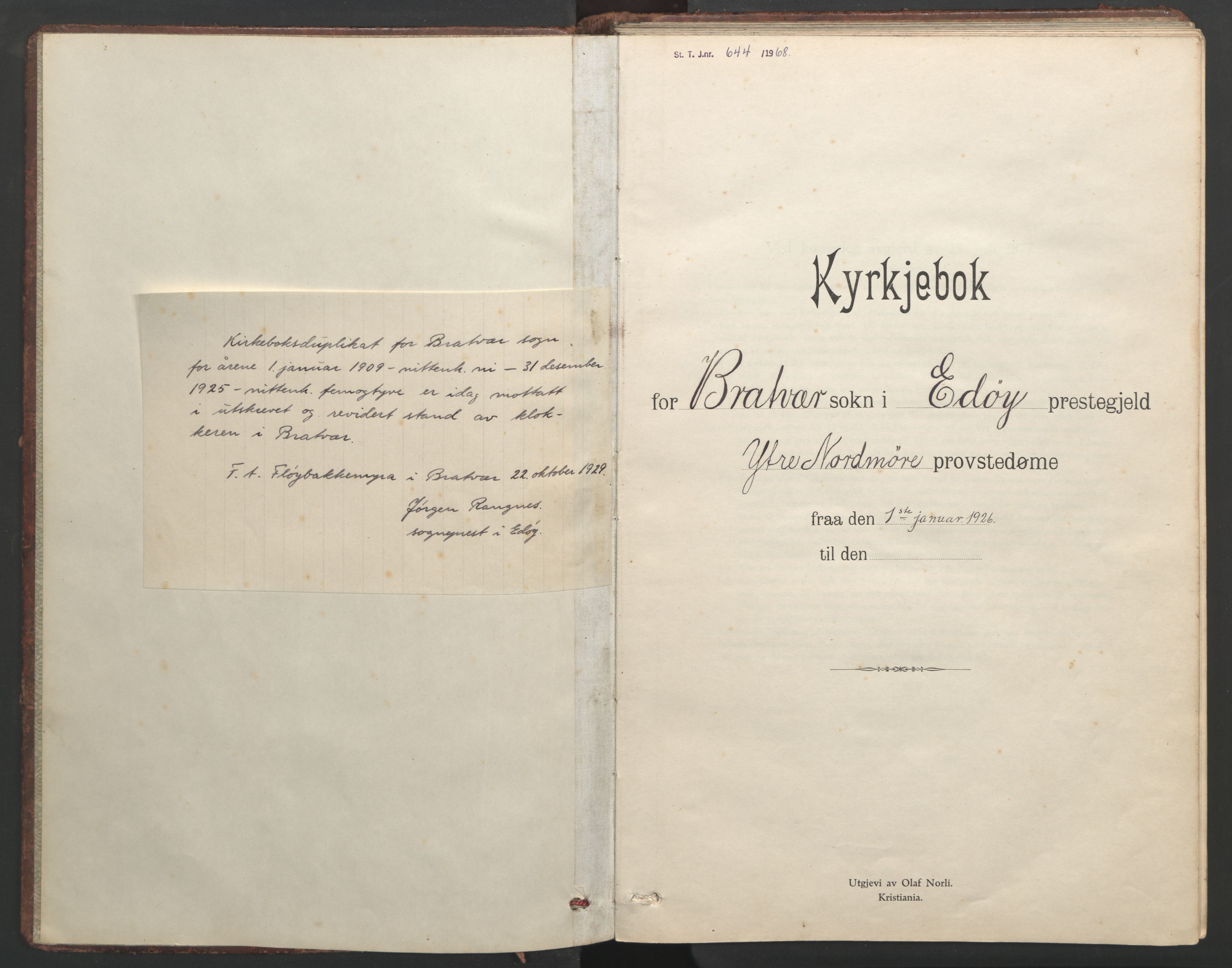 Ministerialprotokoller, klokkerbøker og fødselsregistre - Møre og Romsdal, AV/SAT-A-1454/582/L0950: Klokkerbok nr. 582C02, 1926-1950