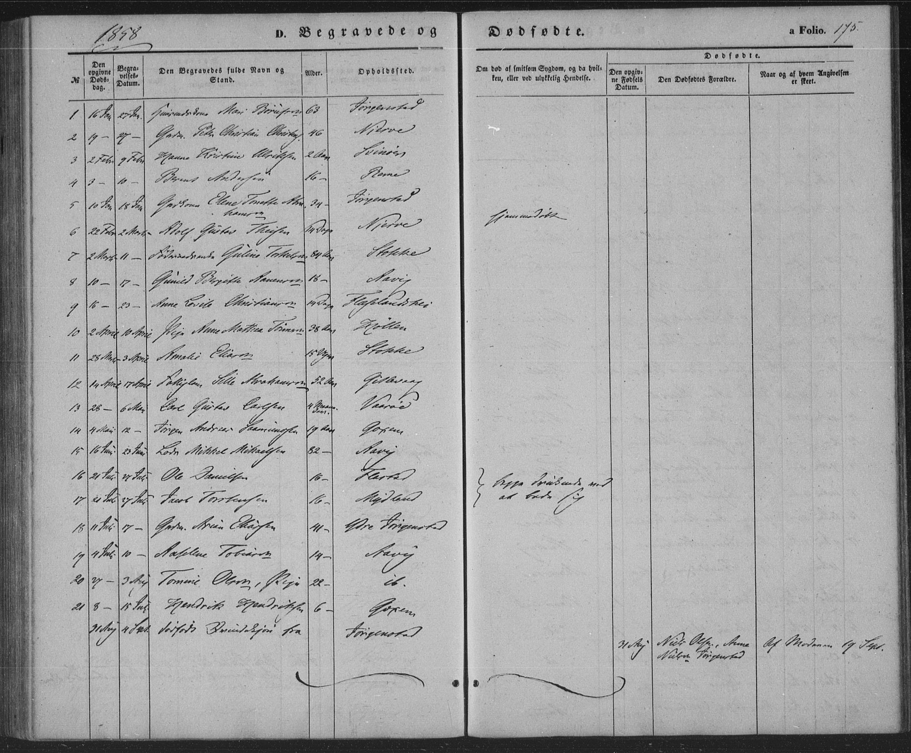 Sør-Audnedal sokneprestkontor, SAK/1111-0039/F/Fa/Faa/L0002: Ministerialbok nr. A 2, 1848-1867, s. 175