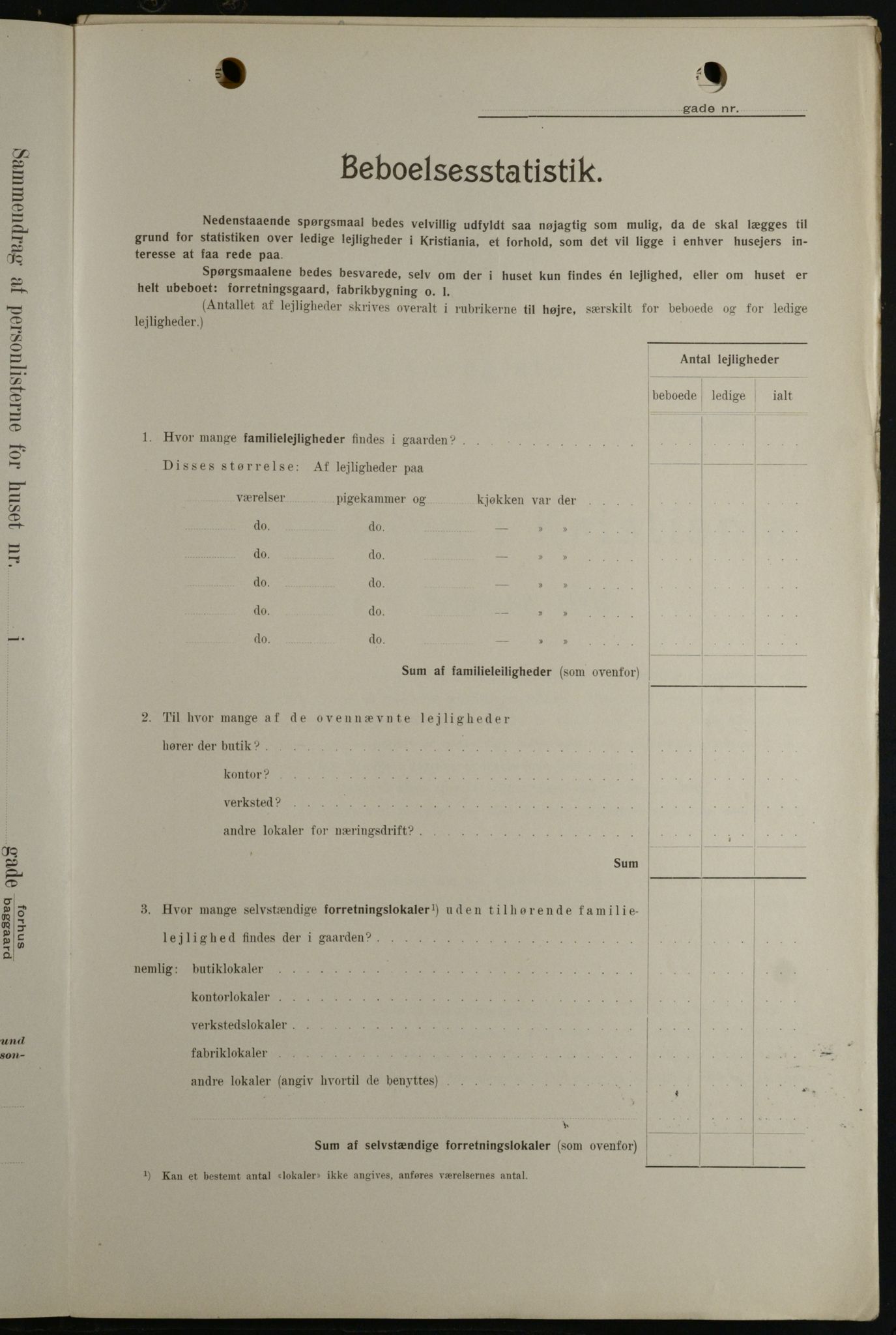 OBA, Kommunal folketelling 1.2.1908 for Kristiania kjøpstad, 1908, s. 46348