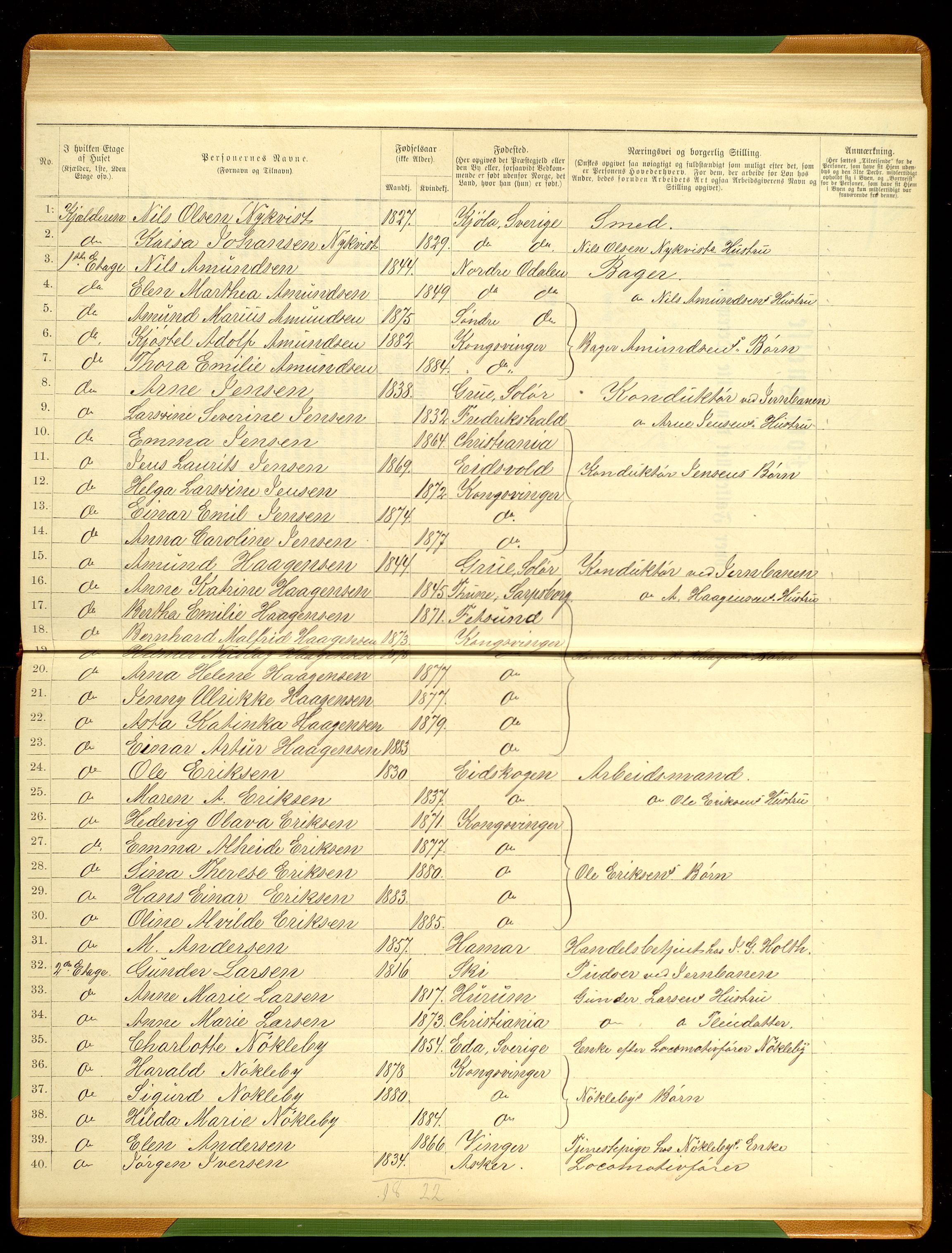 SAH, Folketelling 1885 for 0402 Kongsvinger kjøpstad, 1885, s. 235