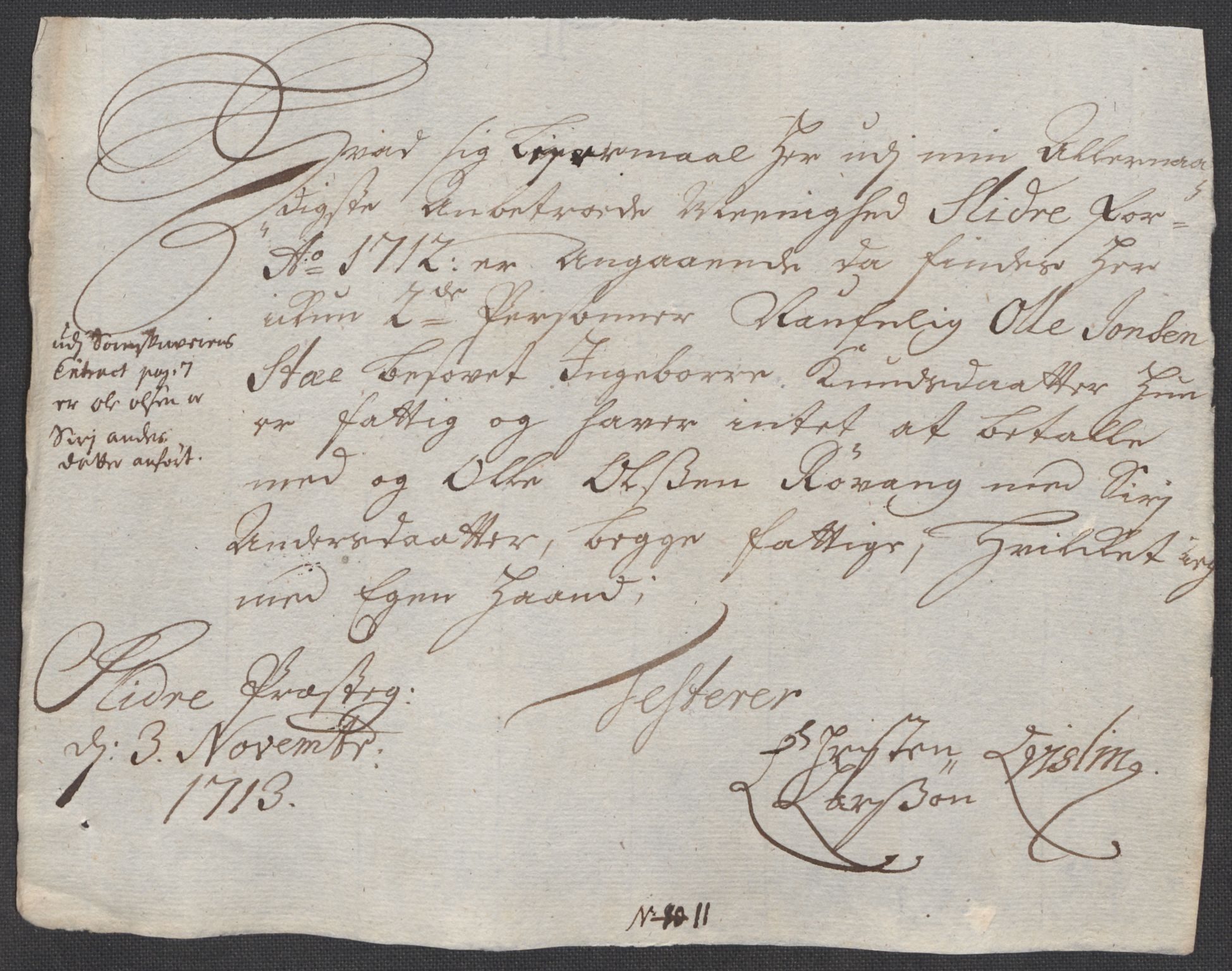 Rentekammeret inntil 1814, Reviderte regnskaper, Fogderegnskap, AV/RA-EA-4092/R18/L1311: Fogderegnskap Hadeland, Toten og Valdres, 1713, s. 147