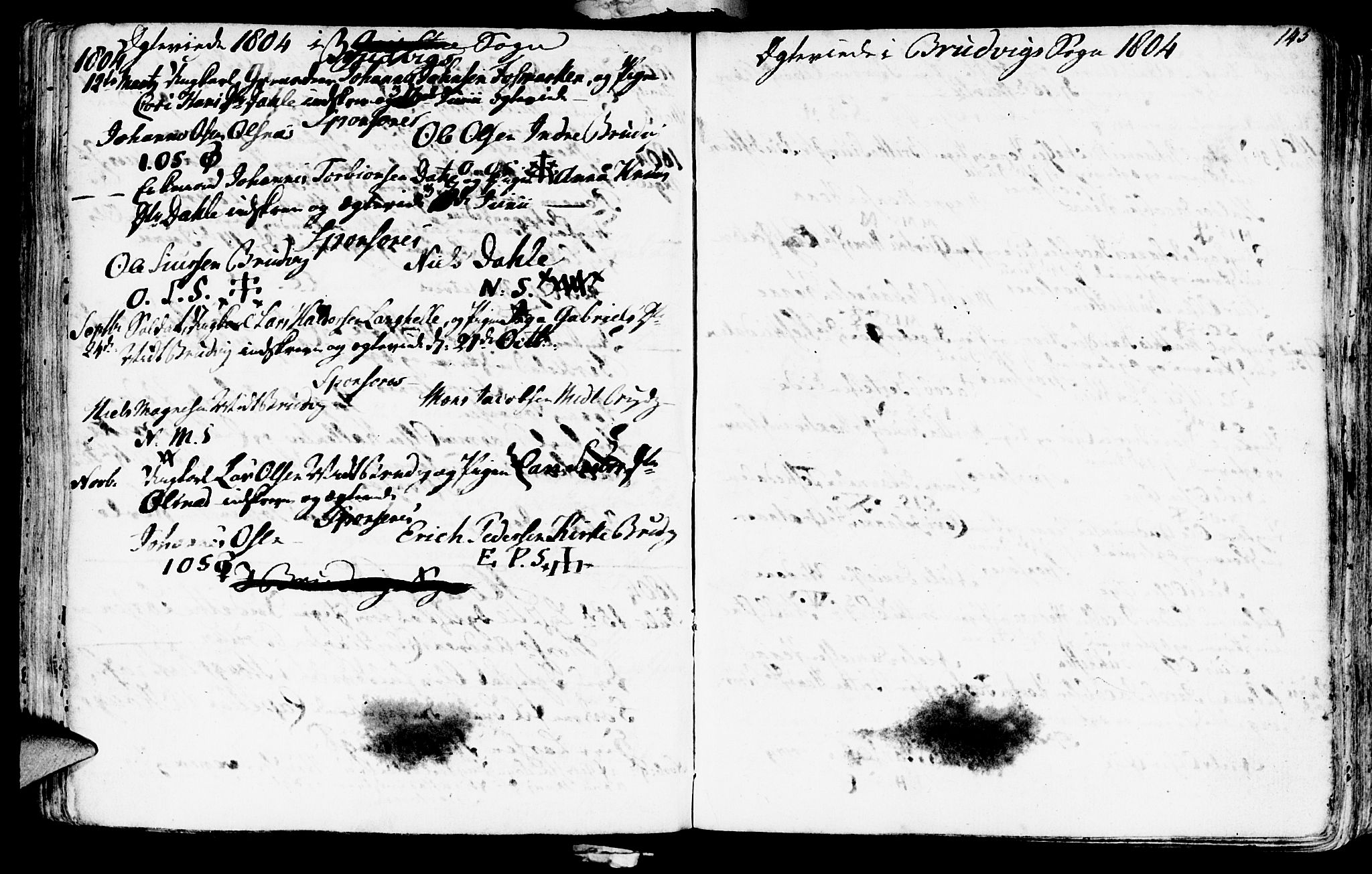 Haus sokneprestembete, SAB/A-75601/H/Haa: Ministerialbok nr. A 11, 1796-1816, s. 145