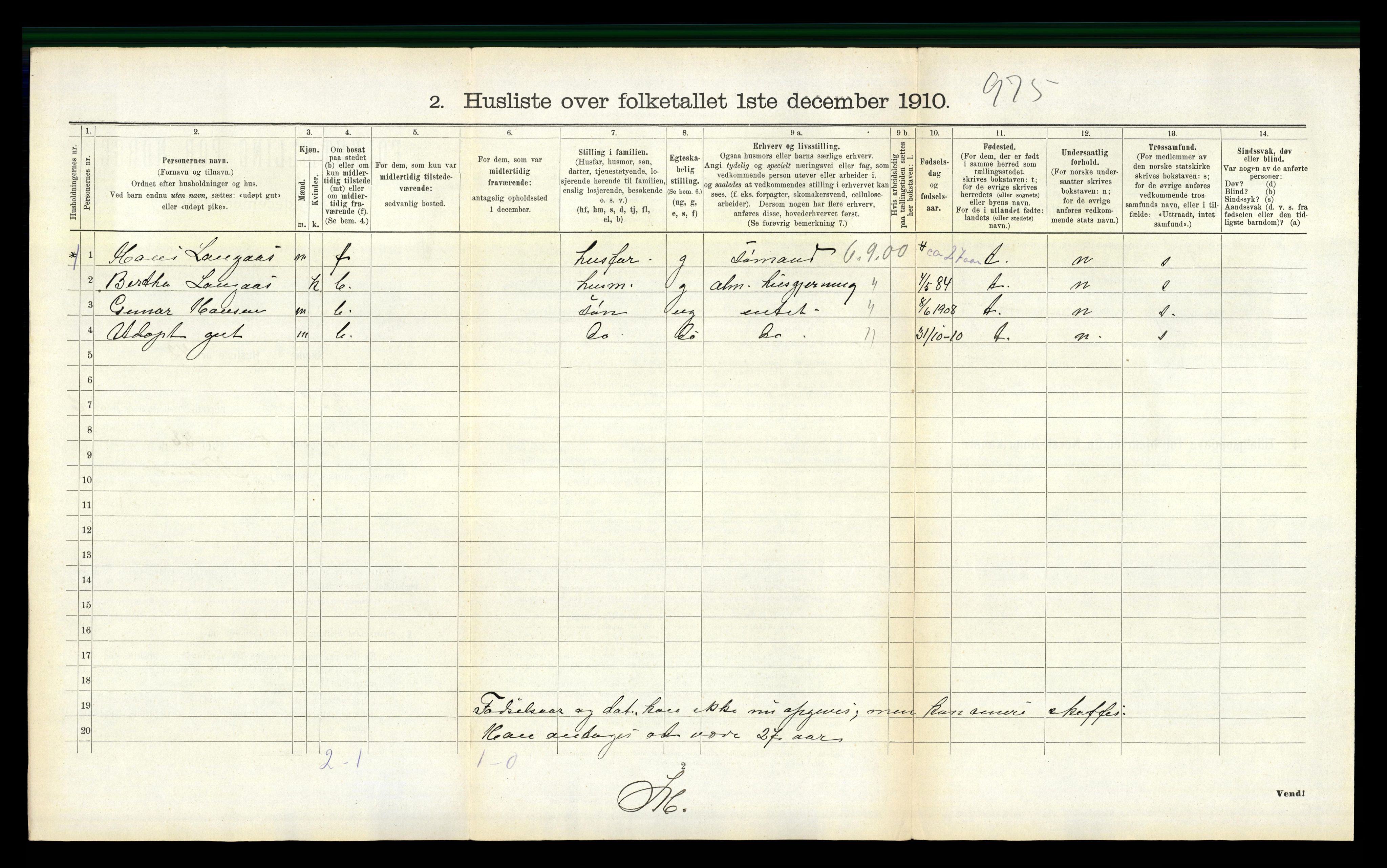 RA, Folketelling 1910 for 0727 Hedrum herred, 1910, s. 353