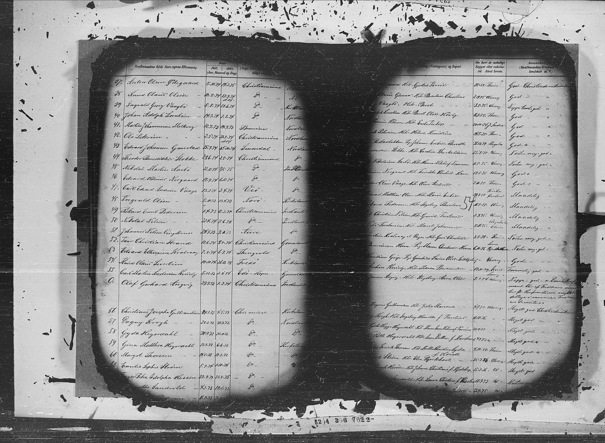 Ministerialprotokoller, klokkerbøker og fødselsregistre - Møre og Romsdal, AV/SAT-A-1454/572/L0852: Ministerialbok nr. 572A15, 1880-1900, s. 54