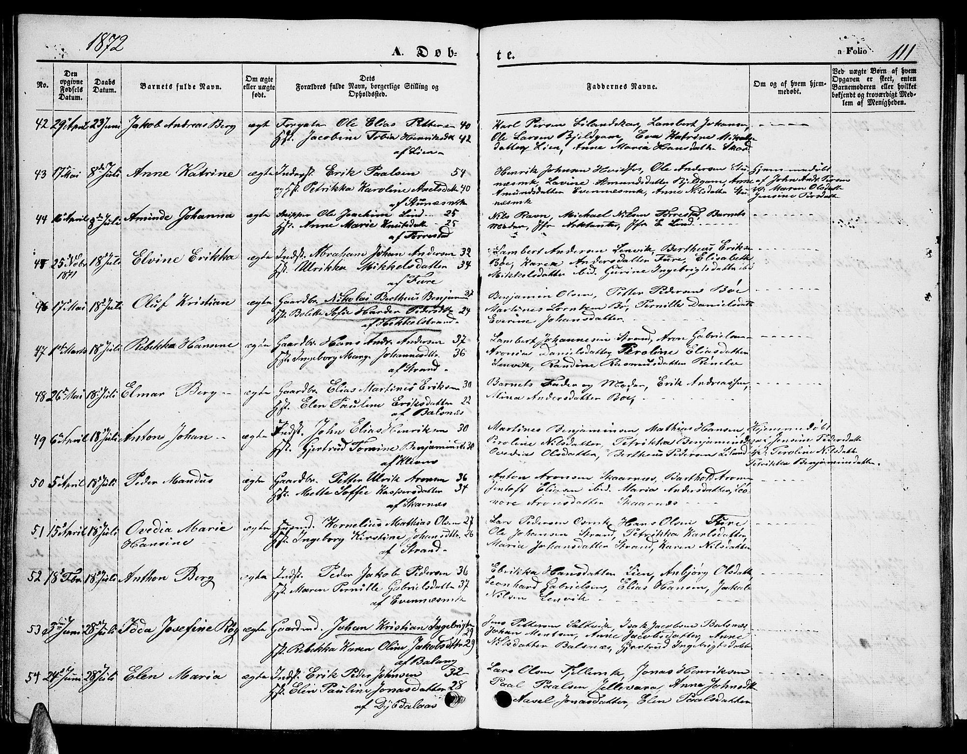 Ministerialprotokoller, klokkerbøker og fødselsregistre - Nordland, AV/SAT-A-1459/863/L0912: Klokkerbok nr. 863C02, 1858-1876, s. 111