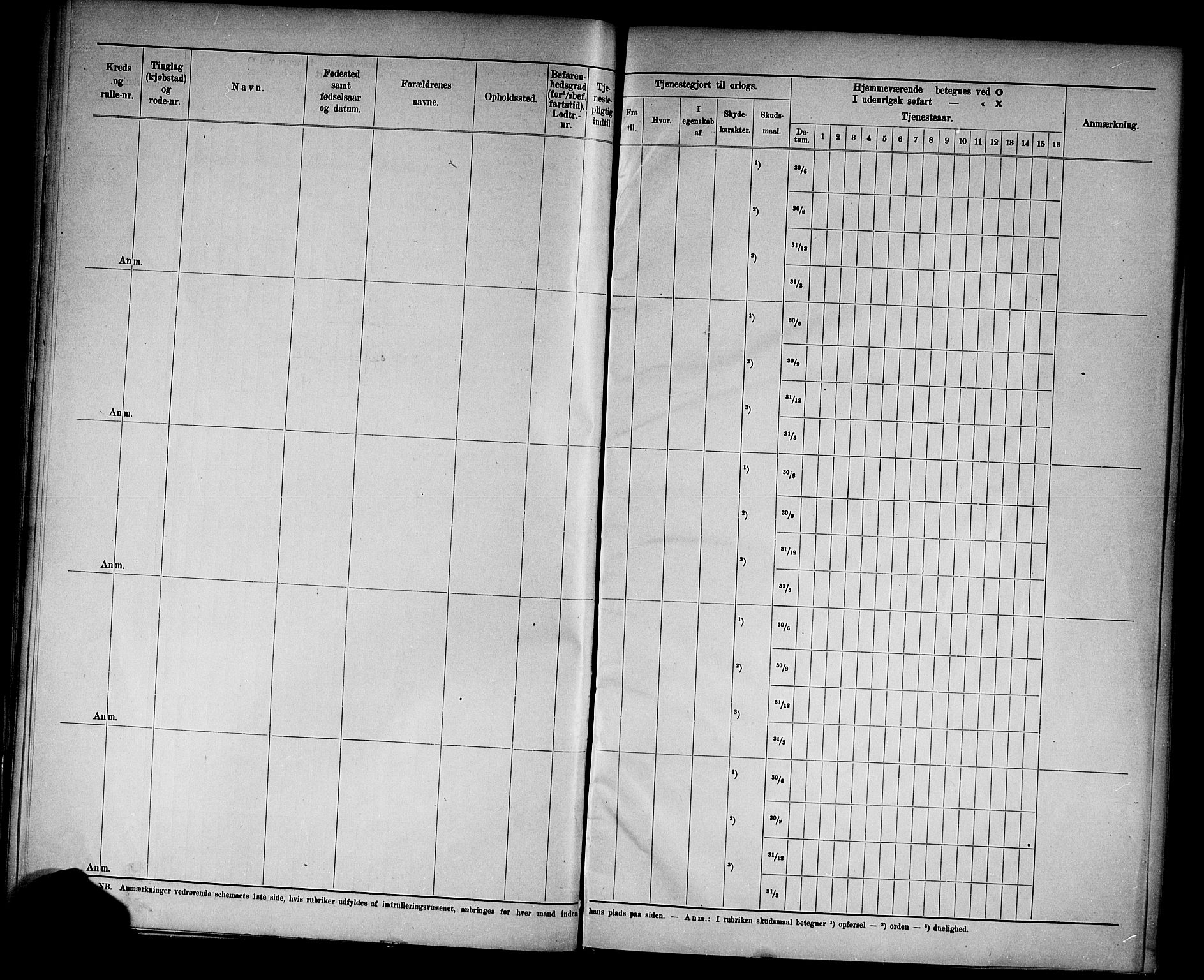 Kristiansand mønstringskrets, AV/SAK-2031-0015/F/Fd/L0008: Rulle sjøvernepliktige, C-8, 1906, s. 34