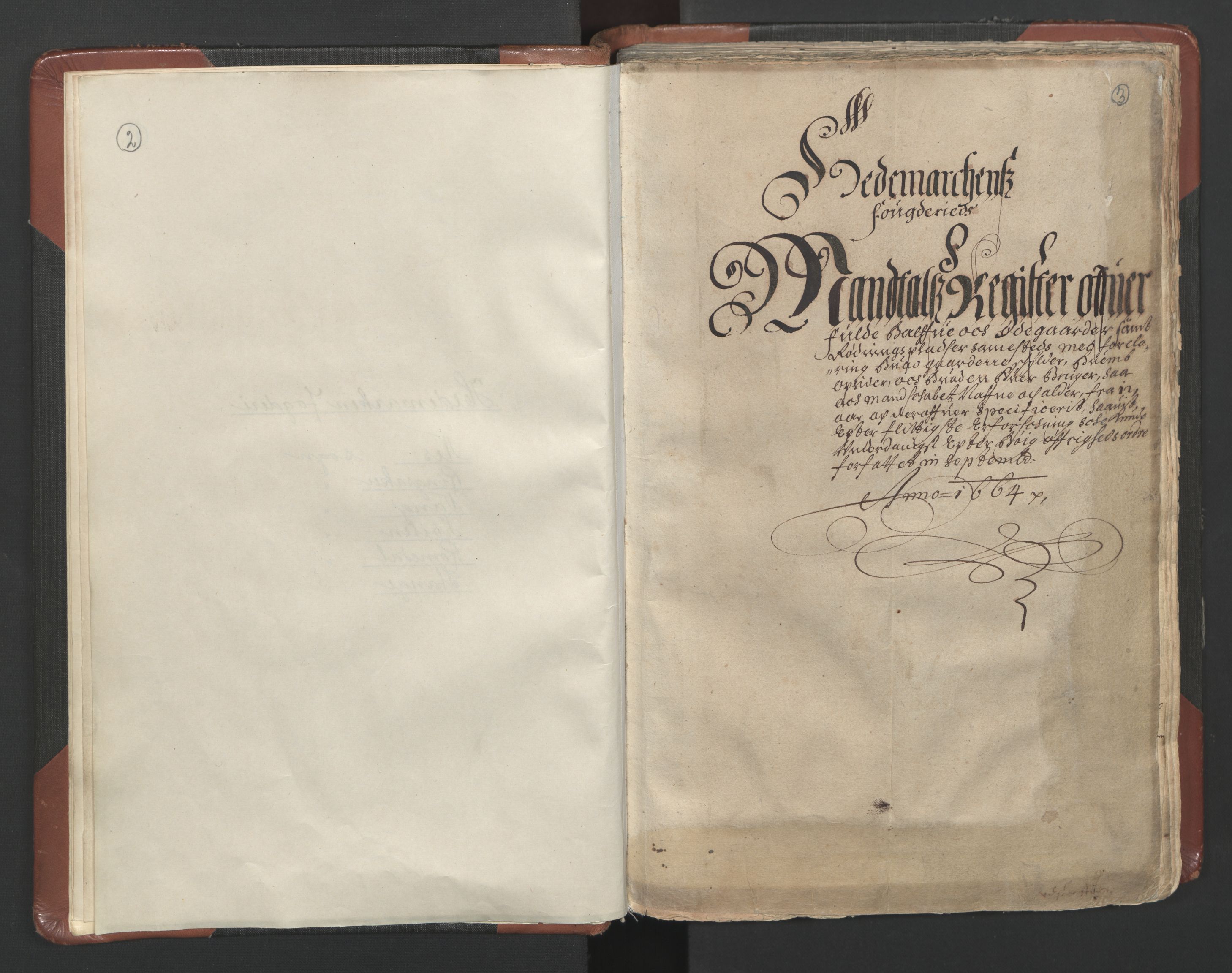 RA, Fogdenes og sorenskrivernes manntall 1664-1666, nr. 3: Hedmark fogderi og Solør, Østerdal og Odal fogderi, 1664, s. 2-3