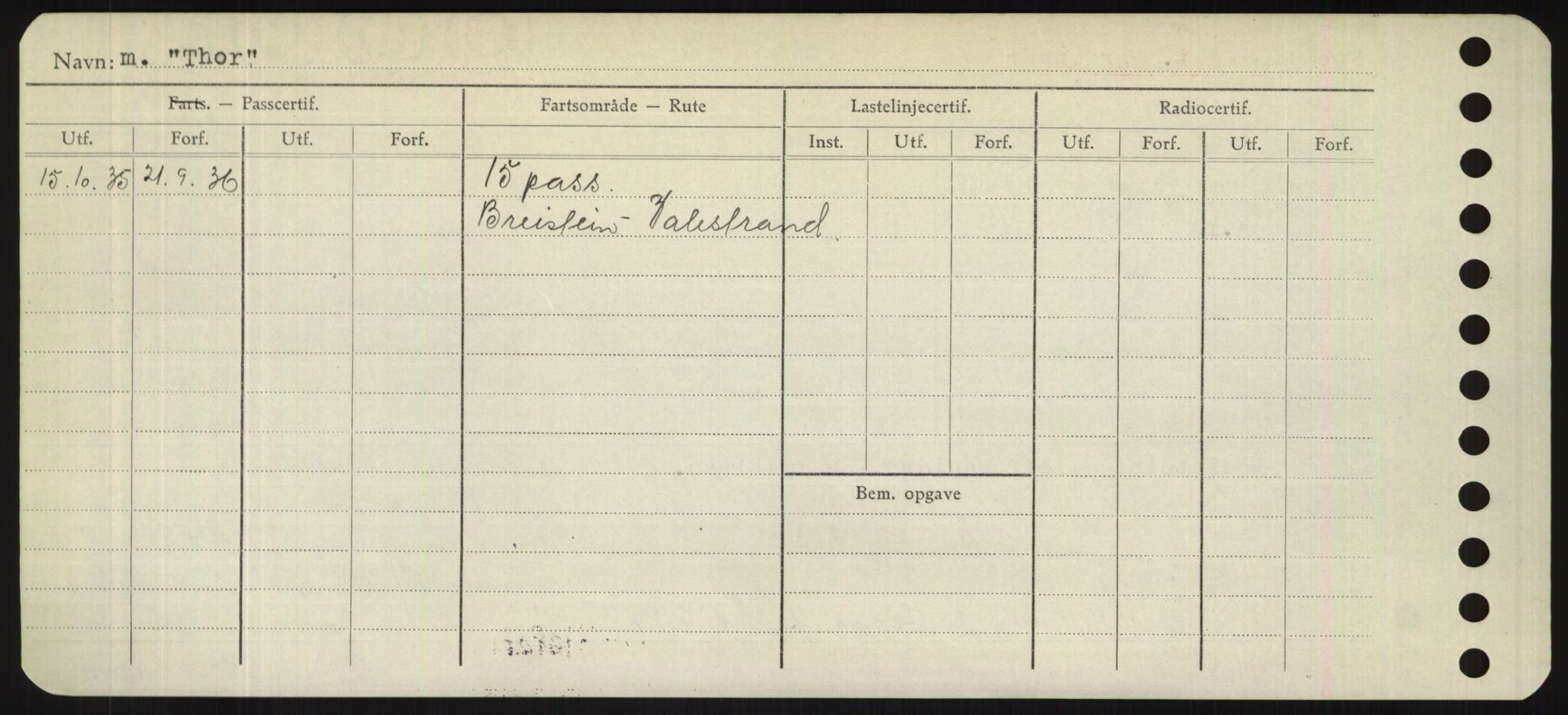 Sjøfartsdirektoratet med forløpere, Skipsmålingen, RA/S-1627/H/Hd/L0038: Fartøy, T-Th, s. 612