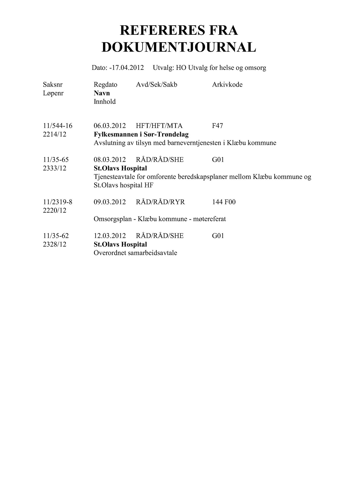 Klæbu Kommune, TRKO/KK/05-UOm/L003: Utvalg for omsorg - Møtedokumenter, 2012, s. 136