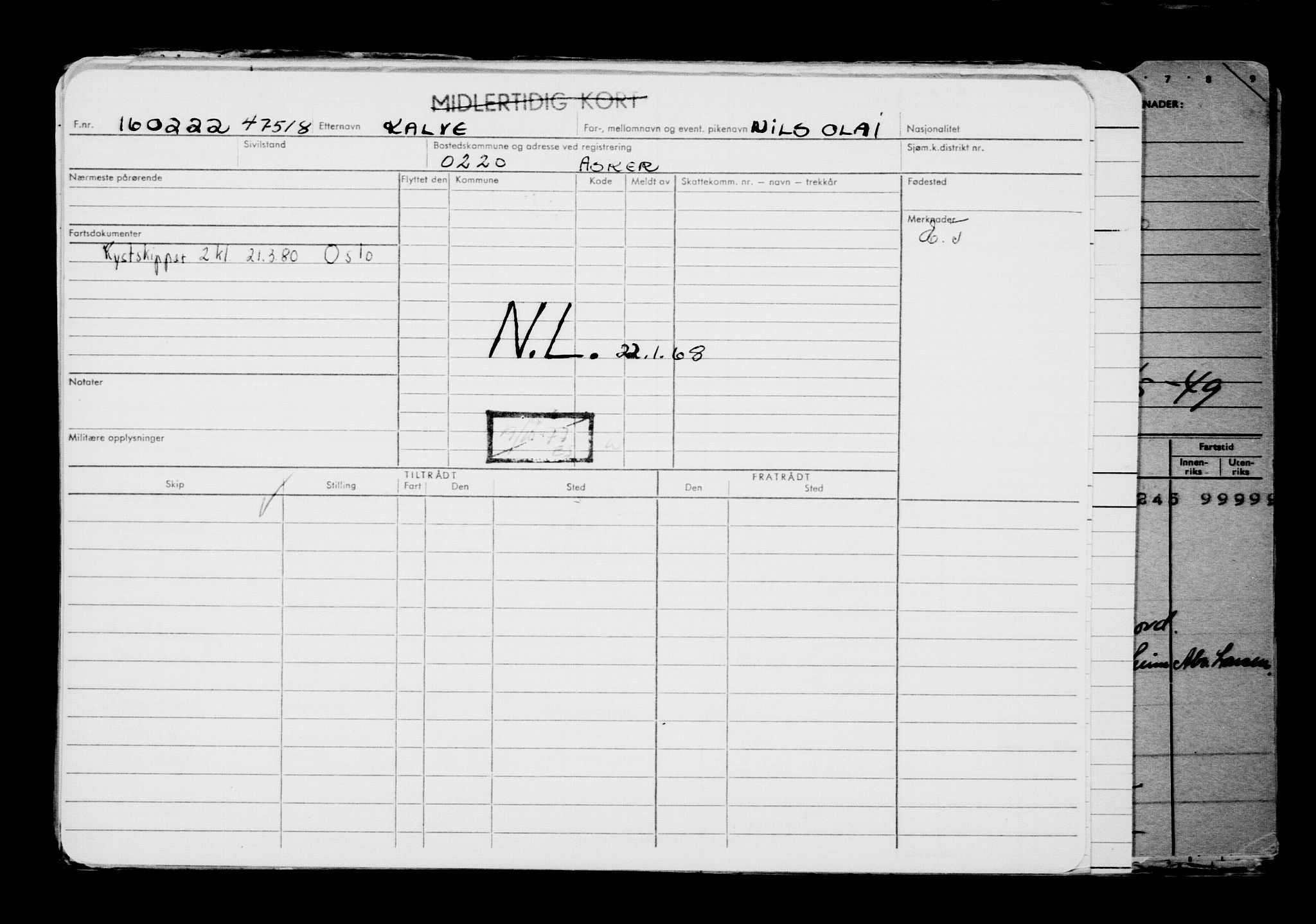 Direktoratet for sjømenn, AV/RA-S-3545/G/Gb/L0203: Hovedkort, 1922, s. 130