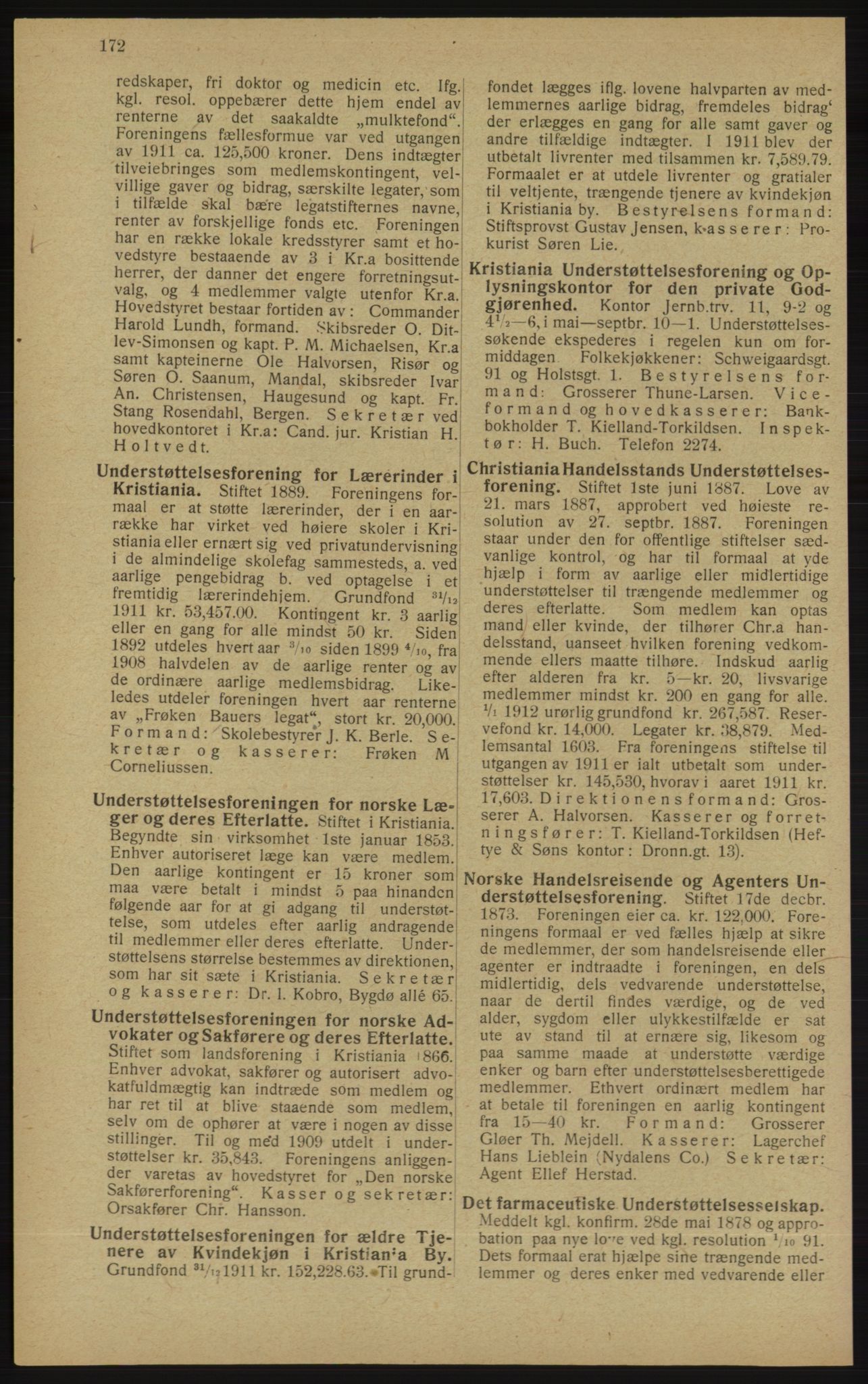 Kristiania/Oslo adressebok, PUBL/-, 1913, s. 174