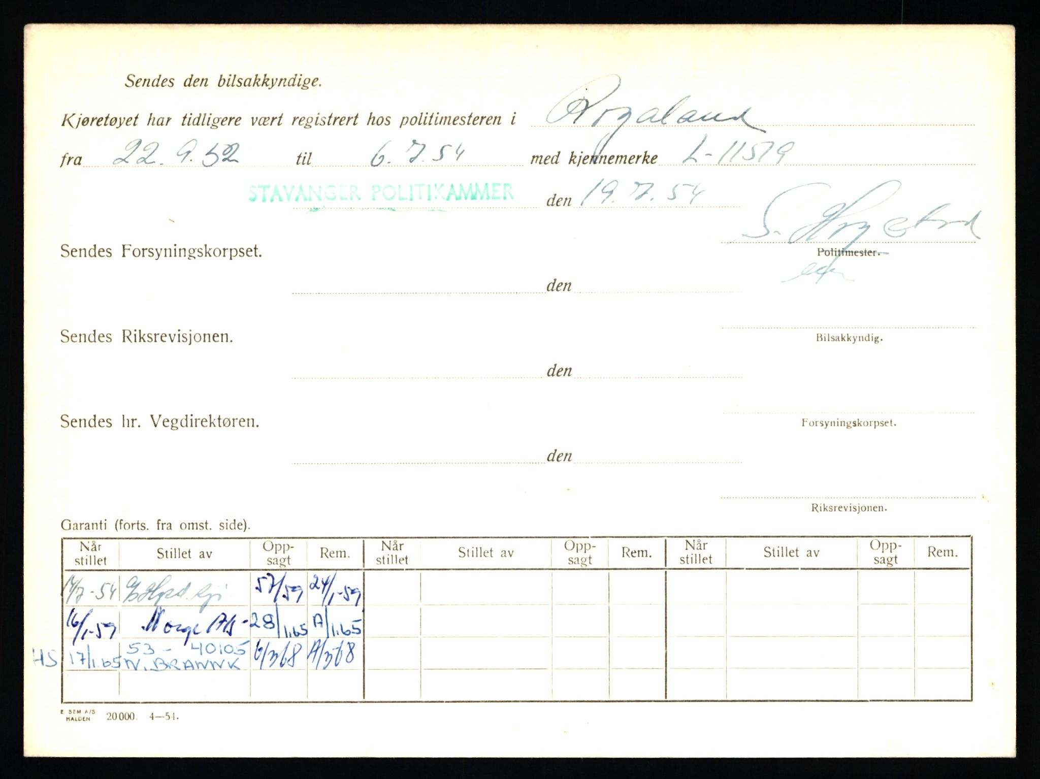 Stavanger trafikkstasjon, AV/SAST-A-101942/0/F/L0011: L-3700 - L-4199, 1930-1971, s. 130