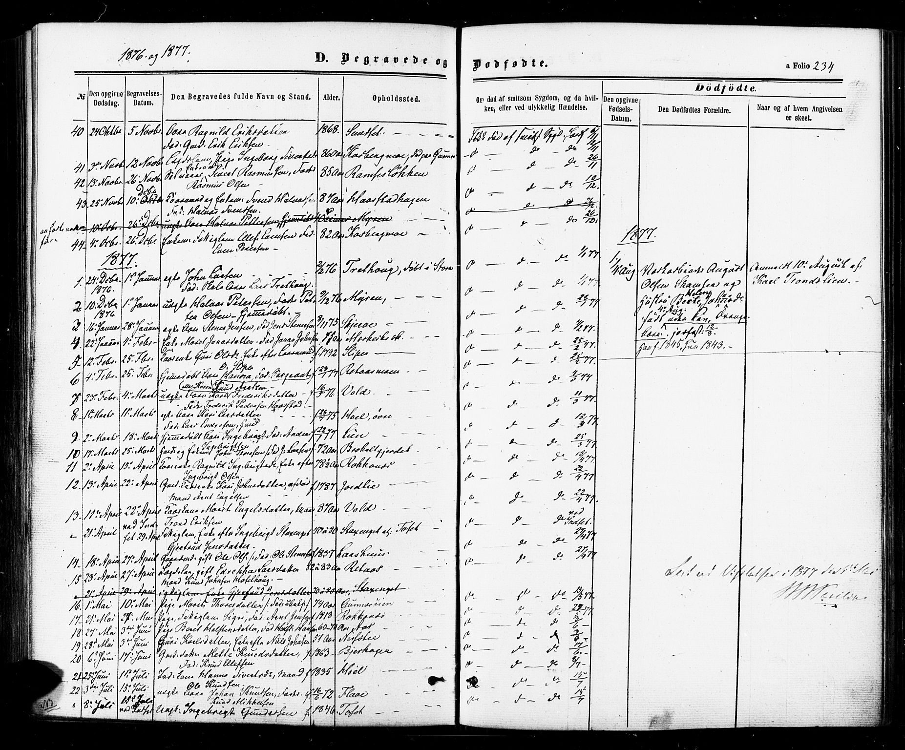 Ministerialprotokoller, klokkerbøker og fødselsregistre - Sør-Trøndelag, AV/SAT-A-1456/674/L0870: Ministerialbok nr. 674A02, 1861-1879, s. 234
