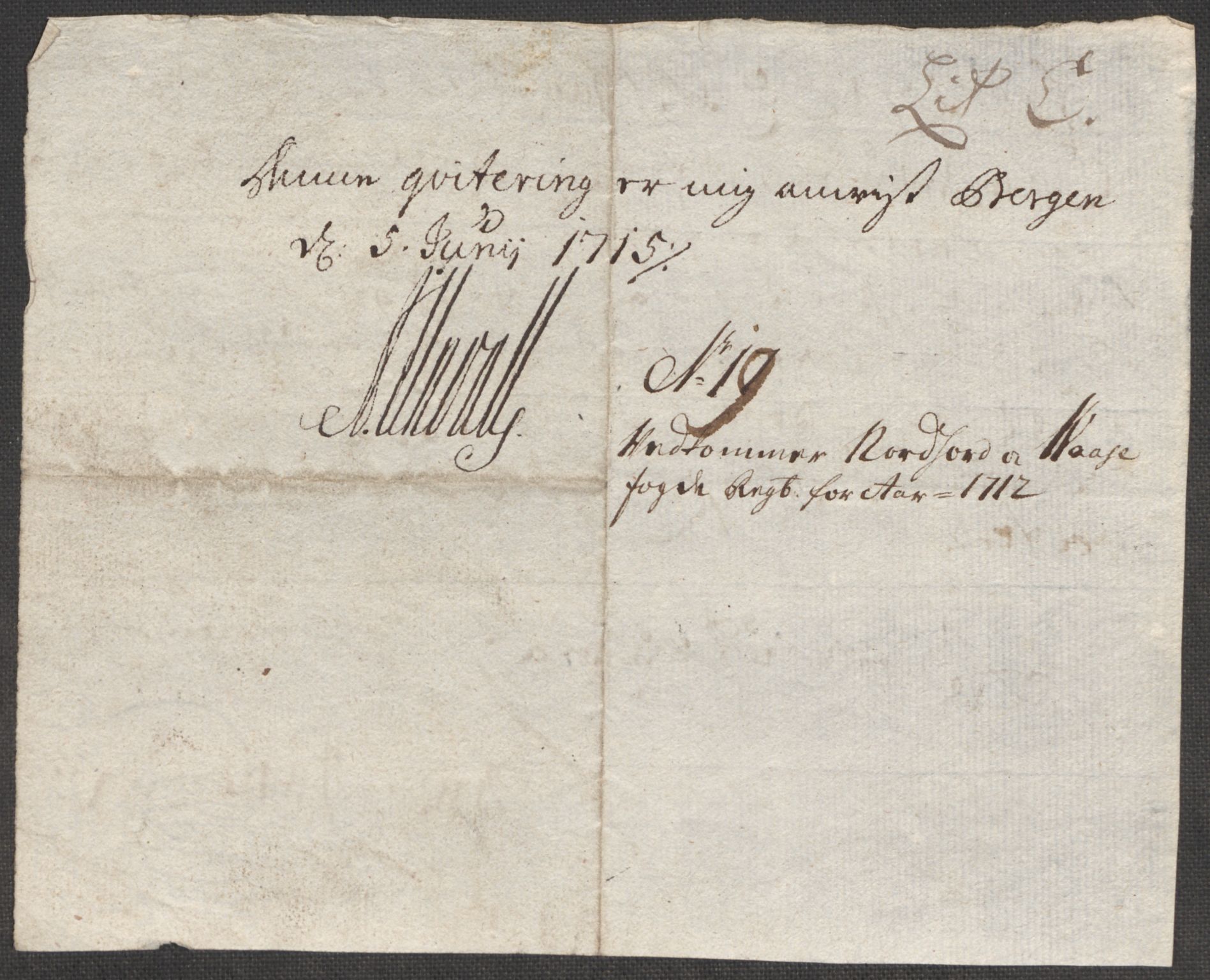 Rentekammeret inntil 1814, Reviderte regnskaper, Fogderegnskap, AV/RA-EA-4092/R51/L3194: Fogderegnskap Nordhordland og Voss, 1712, s. 220