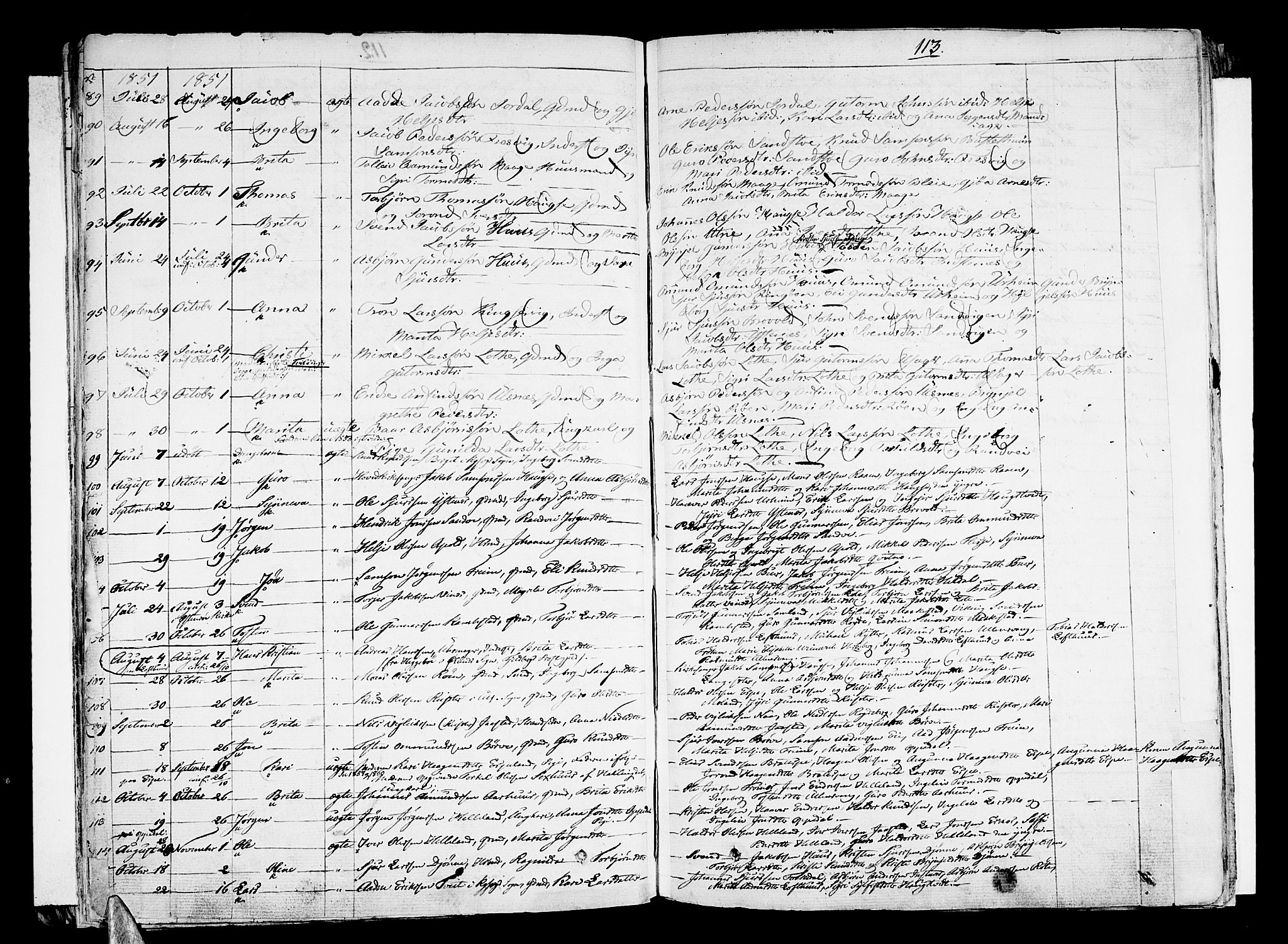 Ullensvang sokneprestembete, SAB/A-78701/H/Haa: Ministerialbok nr. A 10, 1825-1853, s. 113