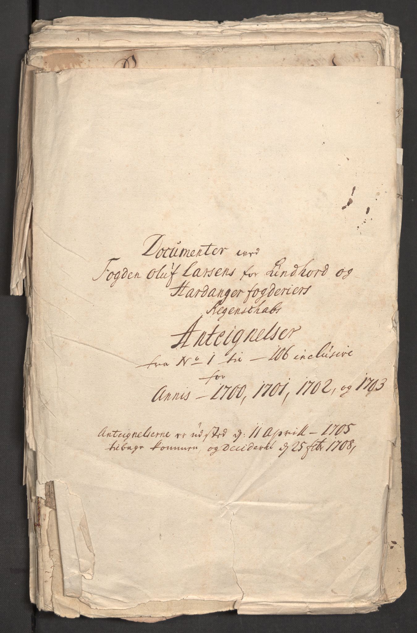 Rentekammeret inntil 1814, Reviderte regnskaper, Fogderegnskap, AV/RA-EA-4092/R48/L2981: Fogderegnskap Sunnhordland og Hardanger, 1703, s. 261