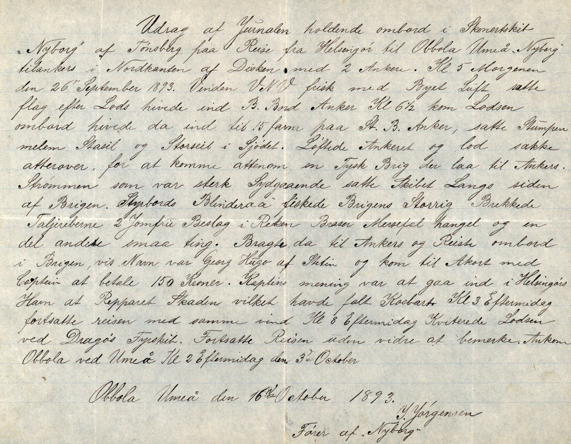 Pa 63 - Østlandske skibsassuranceforening, VEMU/A-1079/G/Ga/L0030/0005: Havaridokumenter / Imanuel, Jury, Nyborg, Vebo, 1893, s. 28