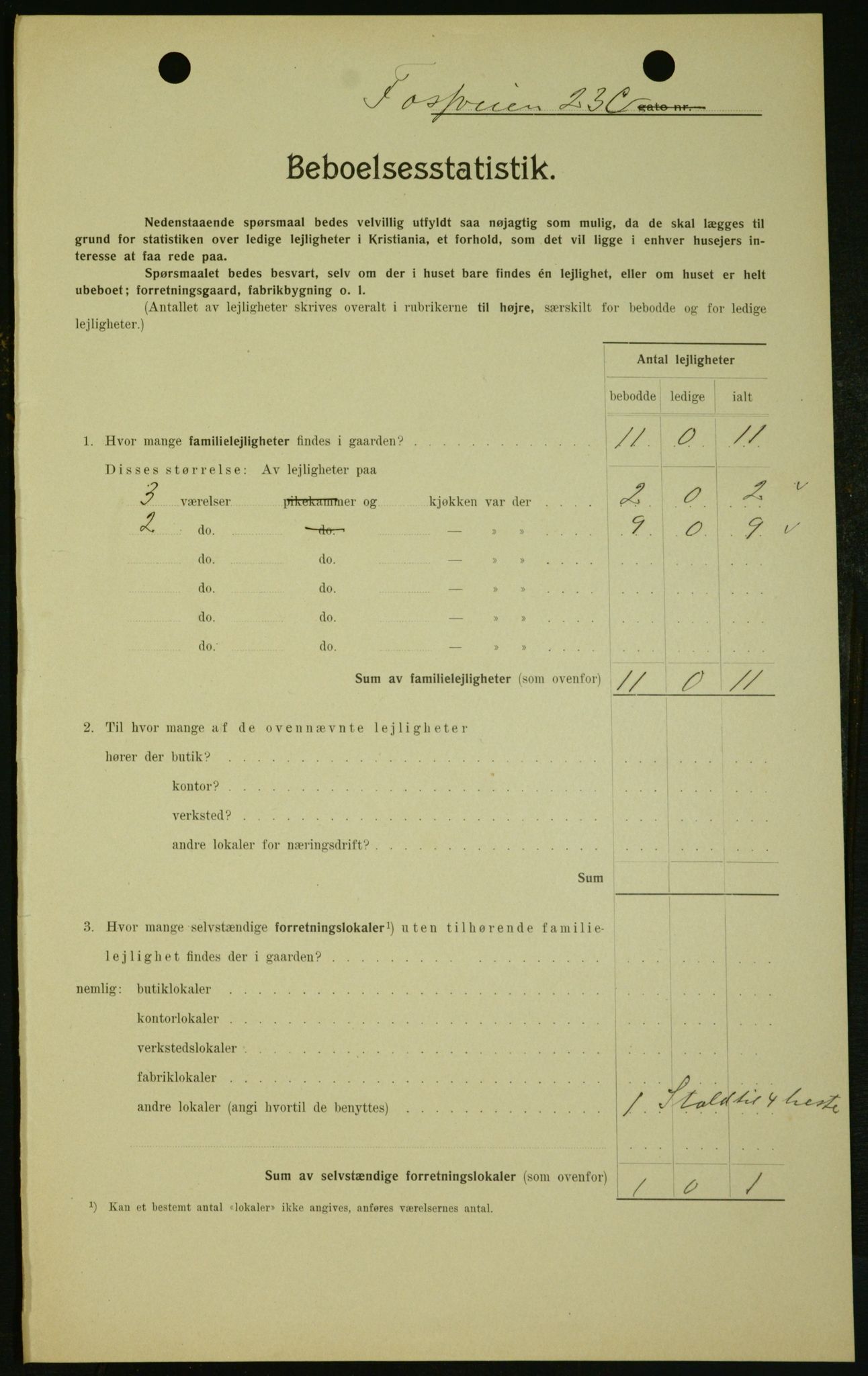 OBA, Kommunal folketelling 1.2.1909 for Kristiania kjøpstad, 1909, s. 22902