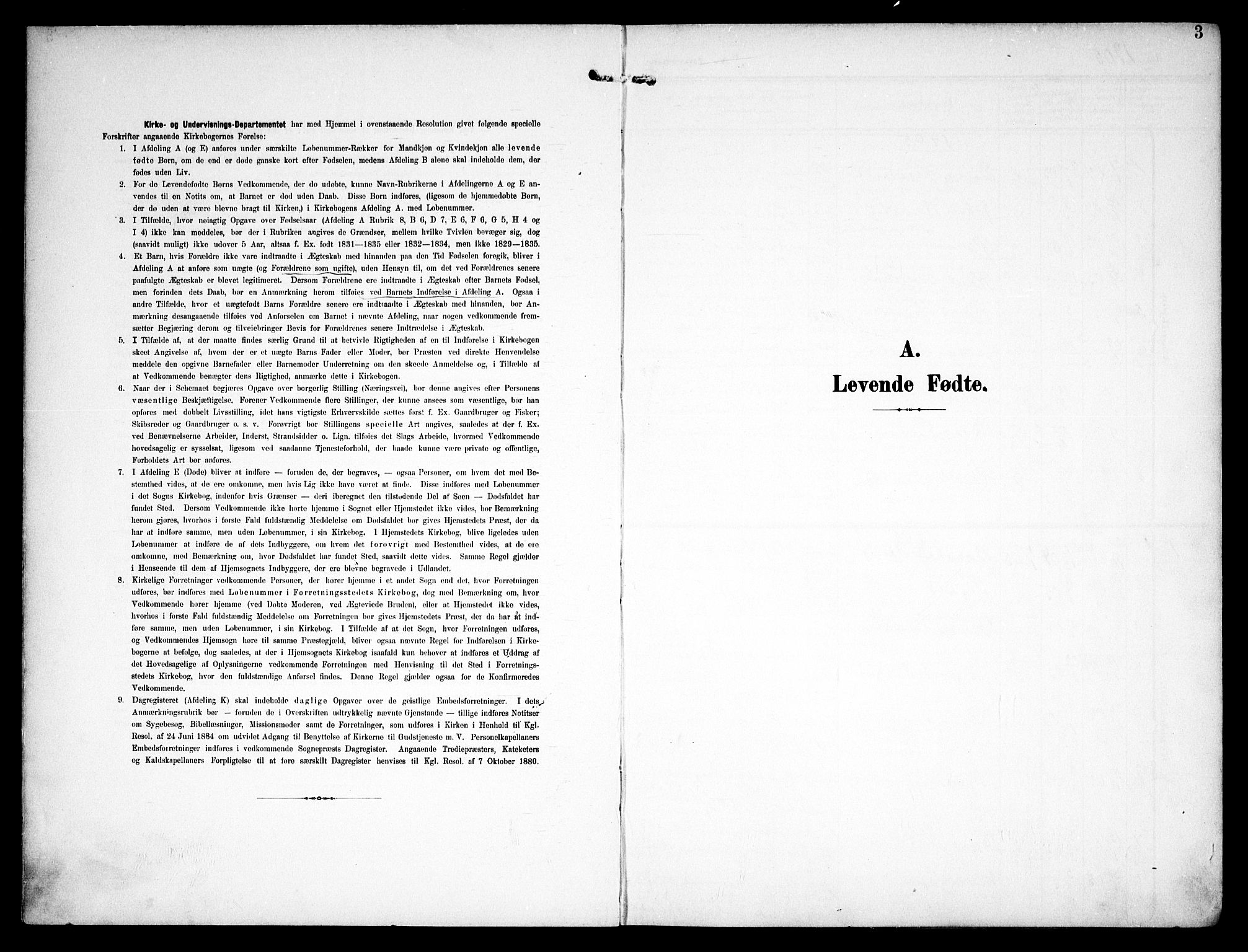 Fet prestekontor Kirkebøker, SAO/A-10370a/F/Fa/L0016: Ministerialbok nr. I 16, 1905-1914, s. 3