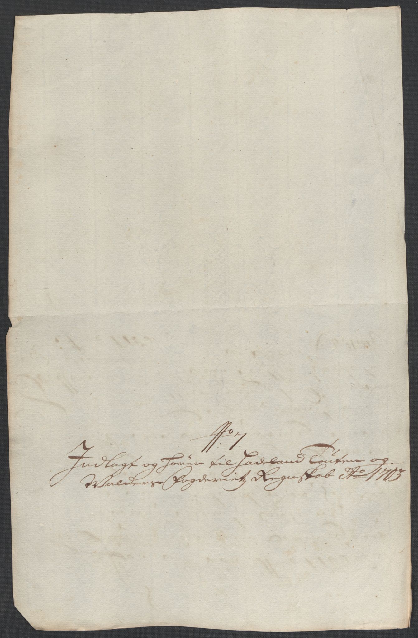 Rentekammeret inntil 1814, Reviderte regnskaper, Fogderegnskap, RA/EA-4092/R18/L1301: Fogderegnskap Hadeland, Toten og Valdres, 1703, s. 86