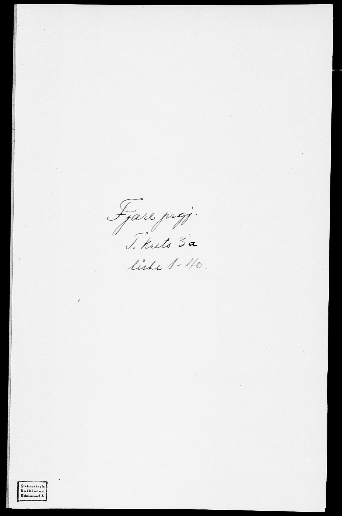 SAK, Folketelling 1875 for 0923L Fjære prestegjeld, Fjære sokn, 1875, s. 853