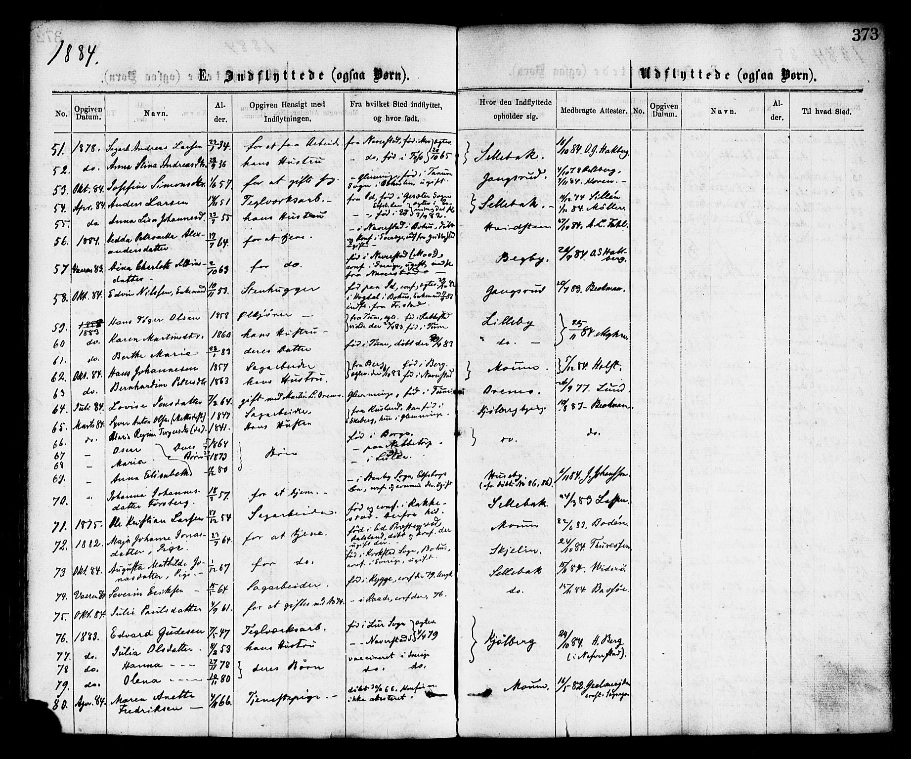 Borge prestekontor Kirkebøker, AV/SAO-A-10903/F/Fa/L0007: Ministerialbok nr. I 7, 1875-1886, s. 373