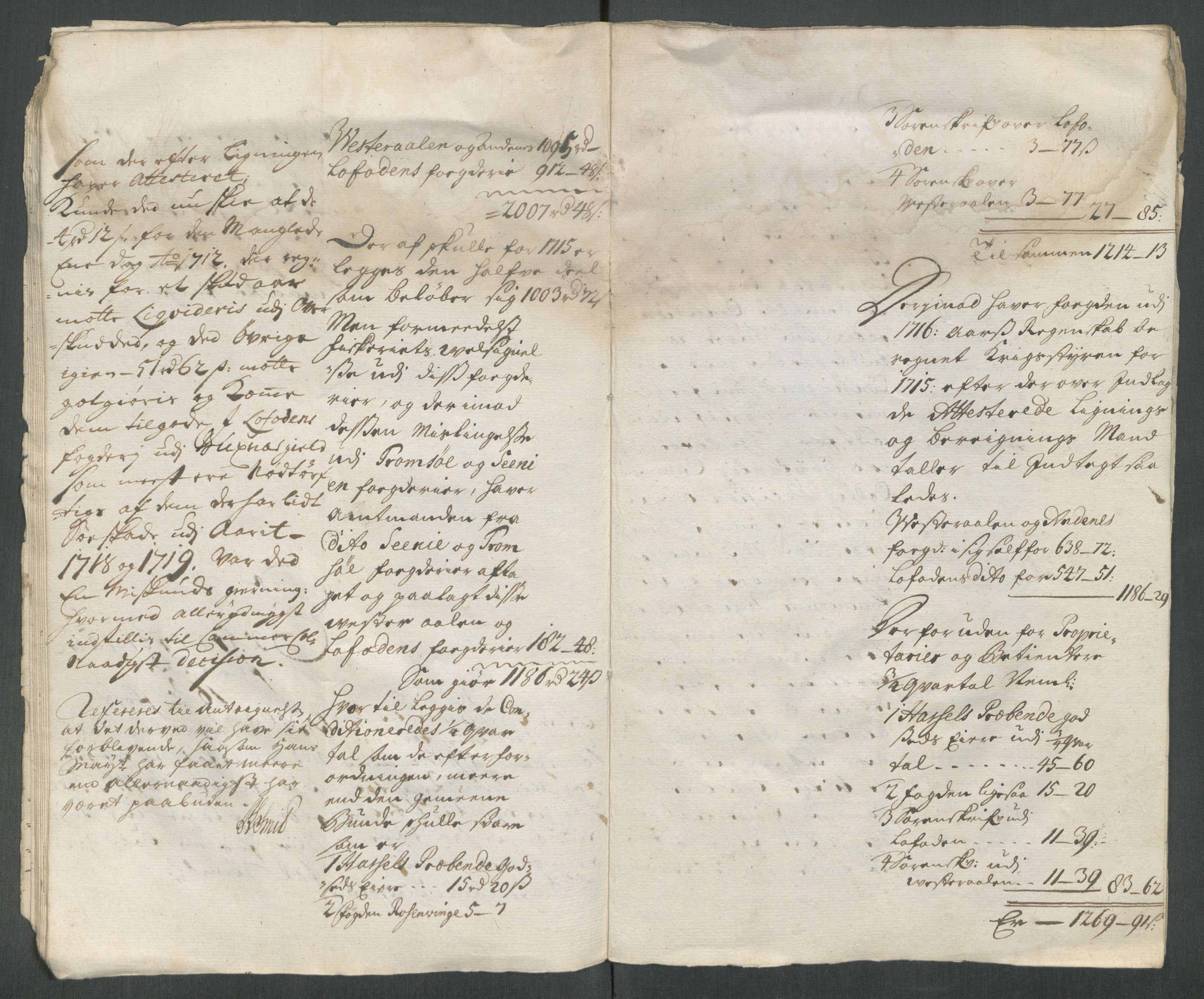 Rentekammeret inntil 1814, Reviderte regnskaper, Fogderegnskap, AV/RA-EA-4092/R67/L4682: Fogderegnskap Vesterålen, Andenes og Lofoten, 1716, s. 333