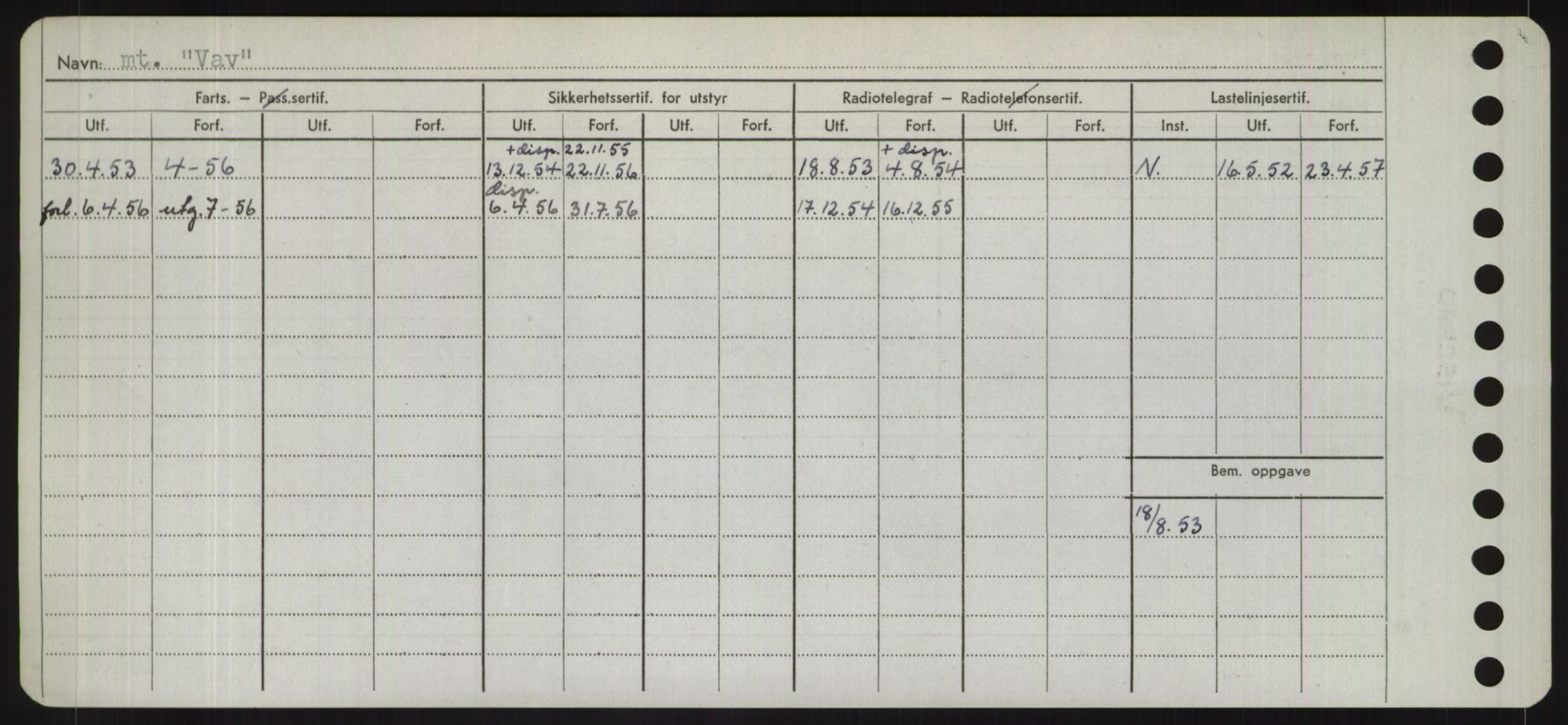 Sjøfartsdirektoratet med forløpere, Skipsmålingen, RA/S-1627/H/Hd/L0040: Fartøy, U-Ve, s. 430