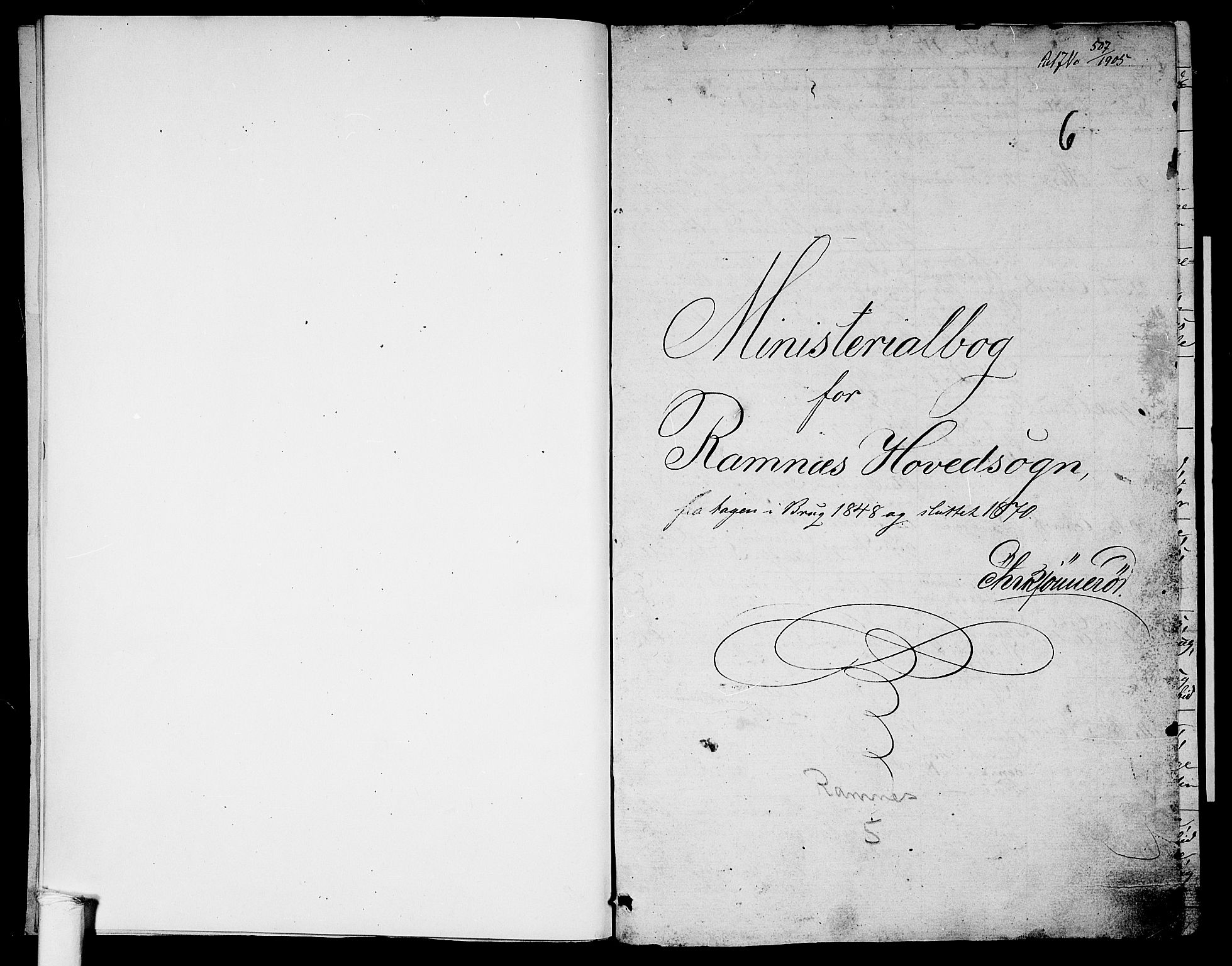 Ramnes kirkebøker, SAKO/A-314/G/Ga/L0002: Klokkerbok nr. I 2, 1848-1870