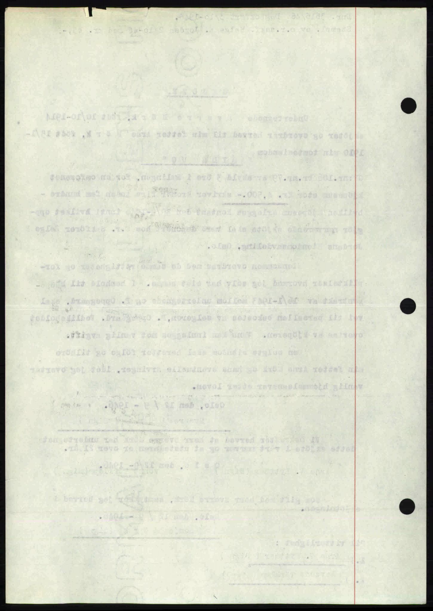 Nedre Romerike sorenskriveri, AV/SAO-A-10469/G/Gb/Gbd/L0017: Pantebok nr. 17, 1946-1946, Dagboknr: 3616/1946