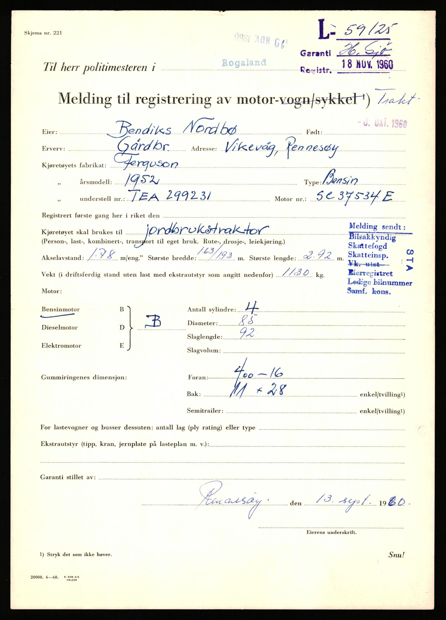 Stavanger trafikkstasjon, AV/SAST-A-101942/0/F/L0058: L-58000 - L-59999, 1930-1971, s. 1145