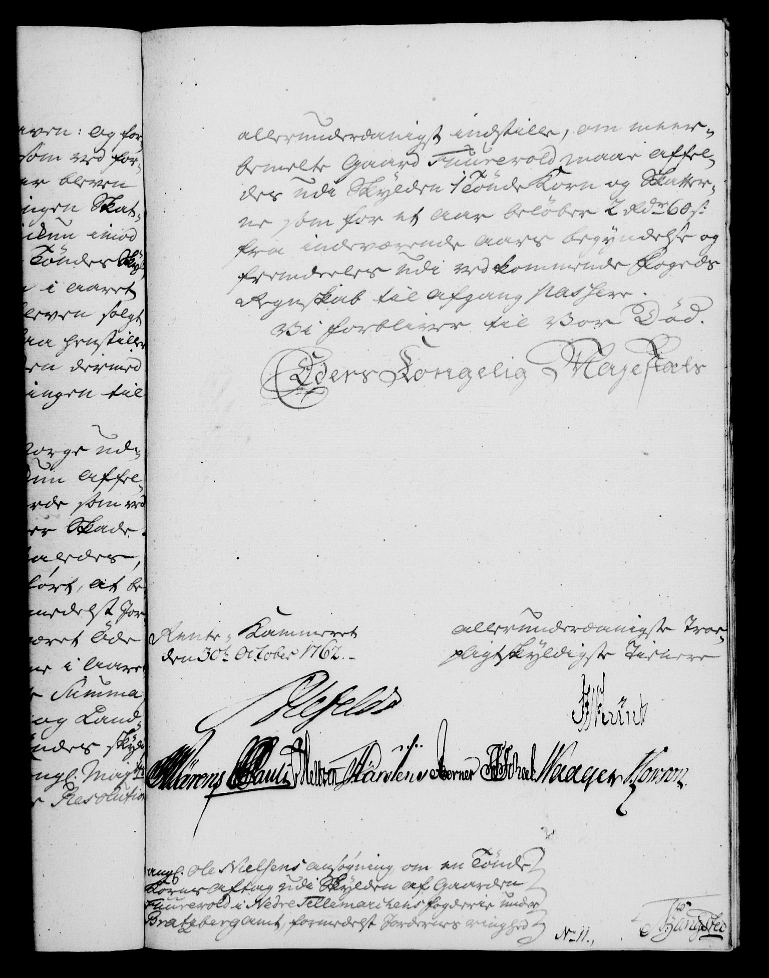 Rentekammeret, Kammerkanselliet, RA/EA-3111/G/Gf/Gfa/L0044: Norsk relasjons- og resolusjonsprotokoll (merket RK 52.44), 1762, s. 489