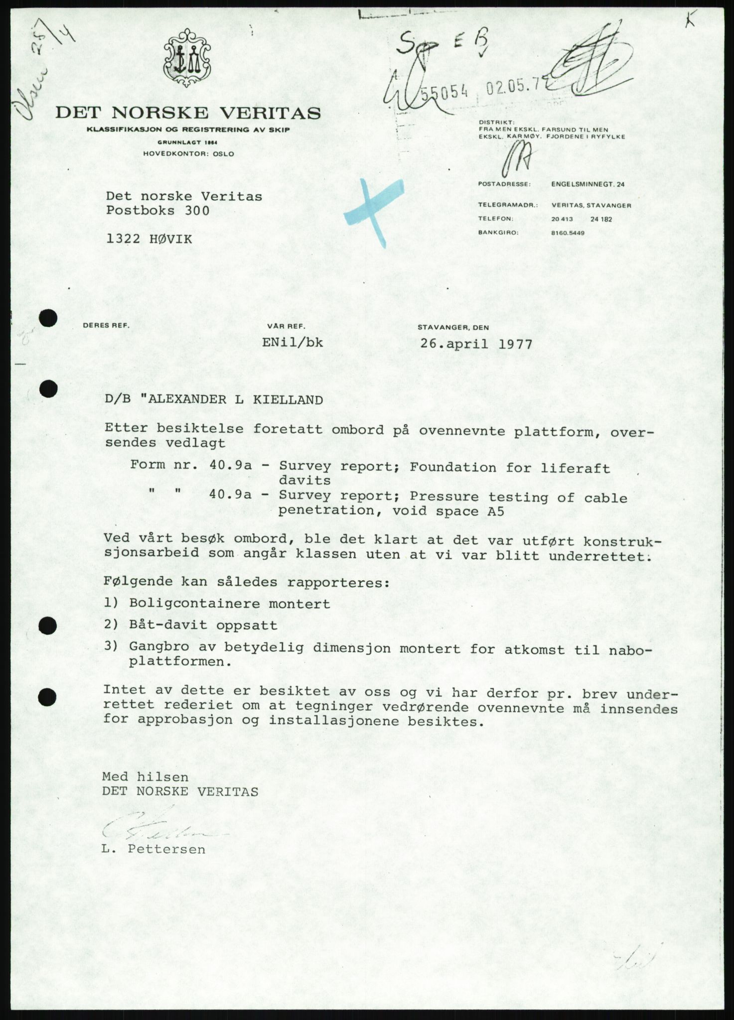 Justisdepartementet, Granskningskommisjonen ved Alexander Kielland-ulykken 27.3.1980, AV/RA-S-1165/D/L0025: I Det norske Veritas (Doku.liste + I6, I12, I18-I20, I29, I32-I33, I35, I37-I39, I42)/J Department of Energy (J11)/M Lloyds Register(M6, M8-M10)/T (T2-T3/ U Stabilitet (U1-U2)/V Forankring (V1-V3), 1980-1981, s. 212