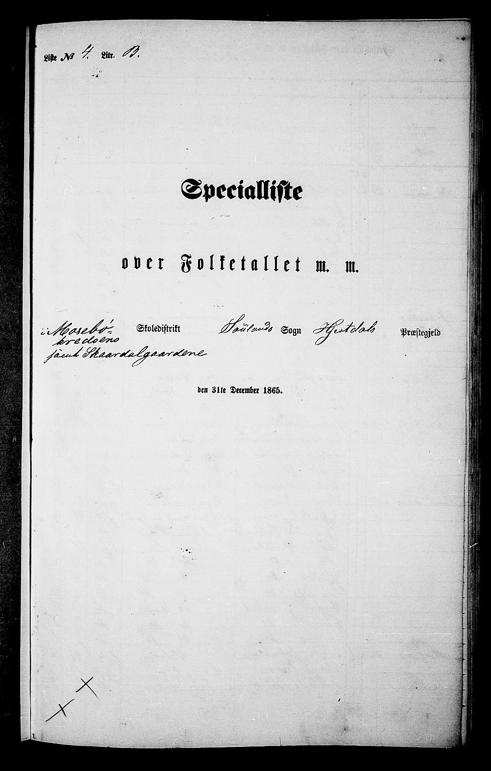 RA, Folketelling 1865 for 0827P Hjartdal prestegjeld, 1865, s. 75