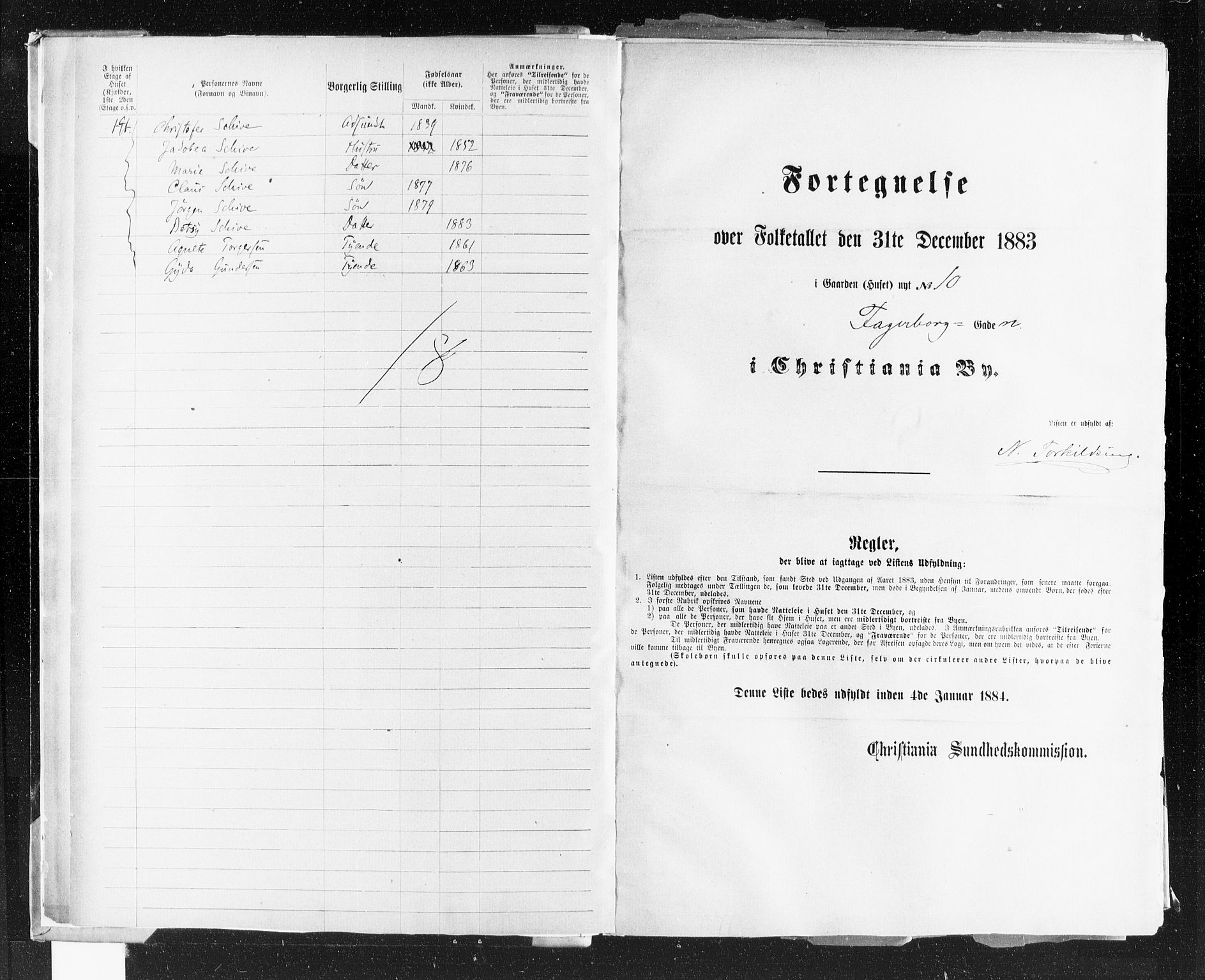 OBA, Kommunal folketelling 31.12.1883 for Kristiania kjøpstad, 1883, s. 994