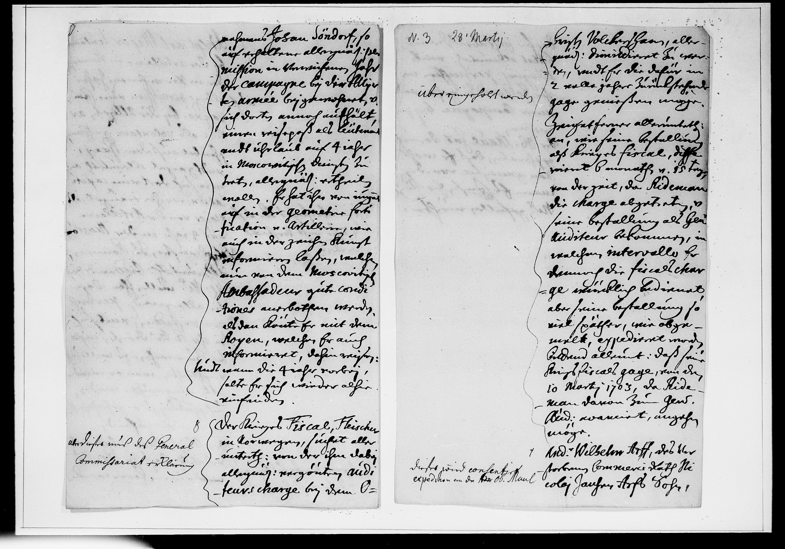 Krigskollegiet, Krigskancelliet, DRA/A-0006/-/0940-0944: Refererede sager, 1704, s. 221
