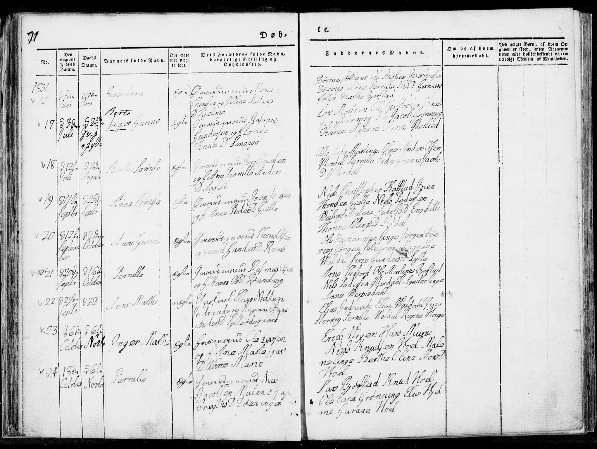 Ministerialprotokoller, klokkerbøker og fødselsregistre - Møre og Romsdal, AV/SAT-A-1454/519/L0247: Ministerialbok nr. 519A06, 1827-1846, s. 71