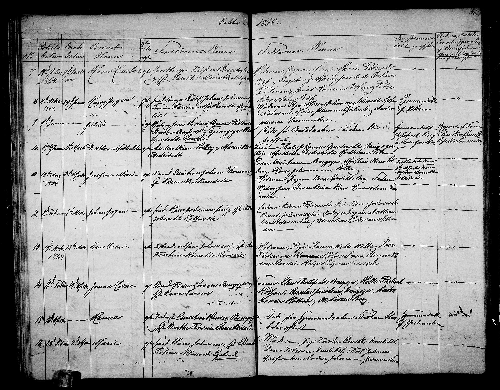 Botne kirkebøker, AV/SAKO-A-340/G/Ga/L0001: Klokkerbok nr. I 1, 1854-1867, s. 33