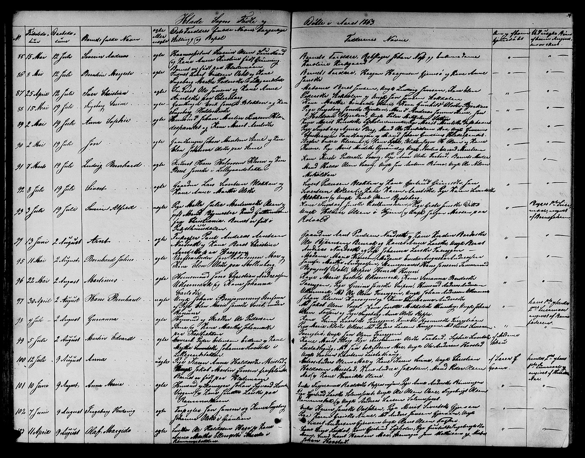 Ministerialprotokoller, klokkerbøker og fødselsregistre - Sør-Trøndelag, SAT/A-1456/606/L0311: Klokkerbok nr. 606C07, 1860-1877, s. 34