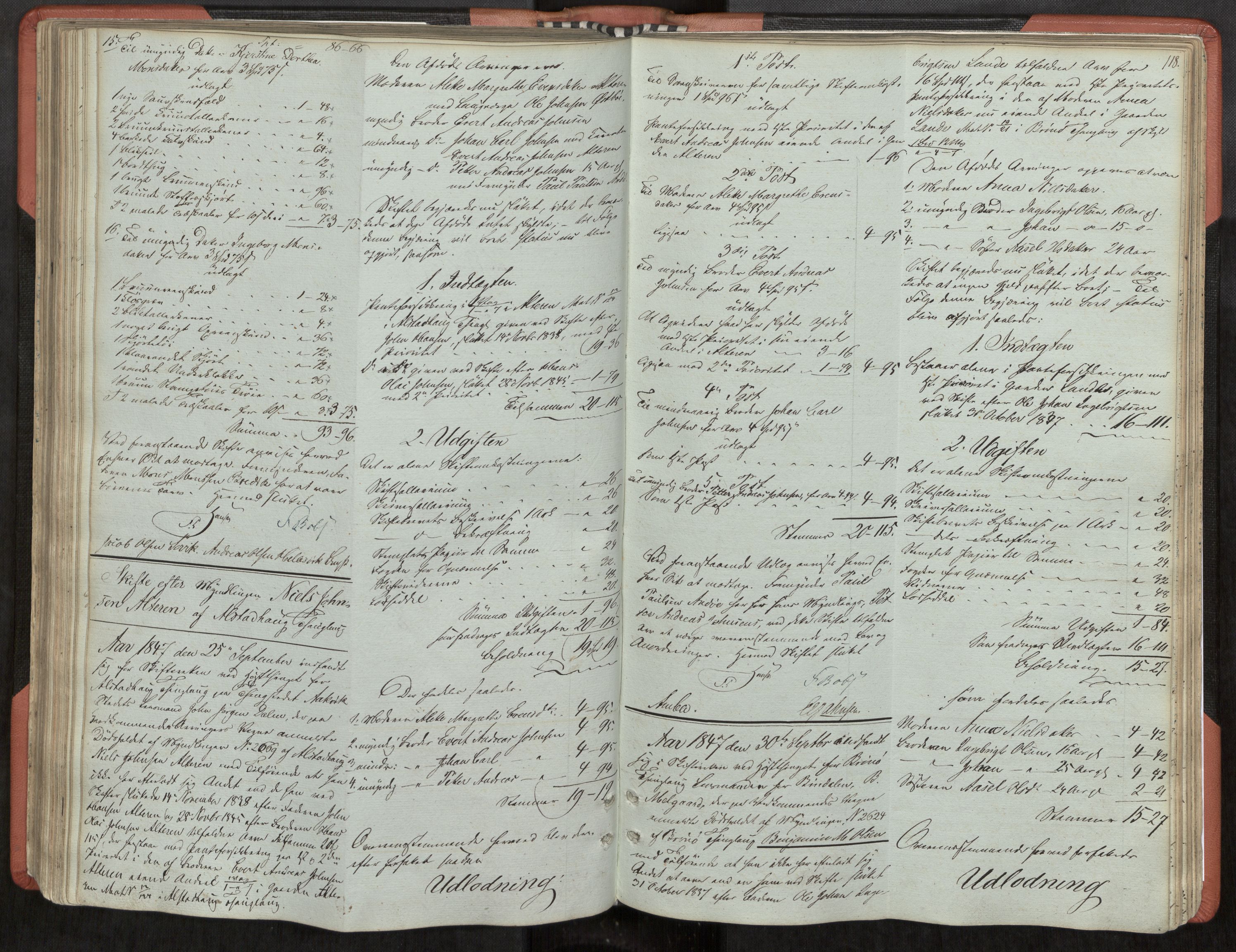 Helgeland sorenskriveri, AV/SAT-A-0004/3/3A/L0102: Skifteprotokoll 47, 1844-1849, s. 118