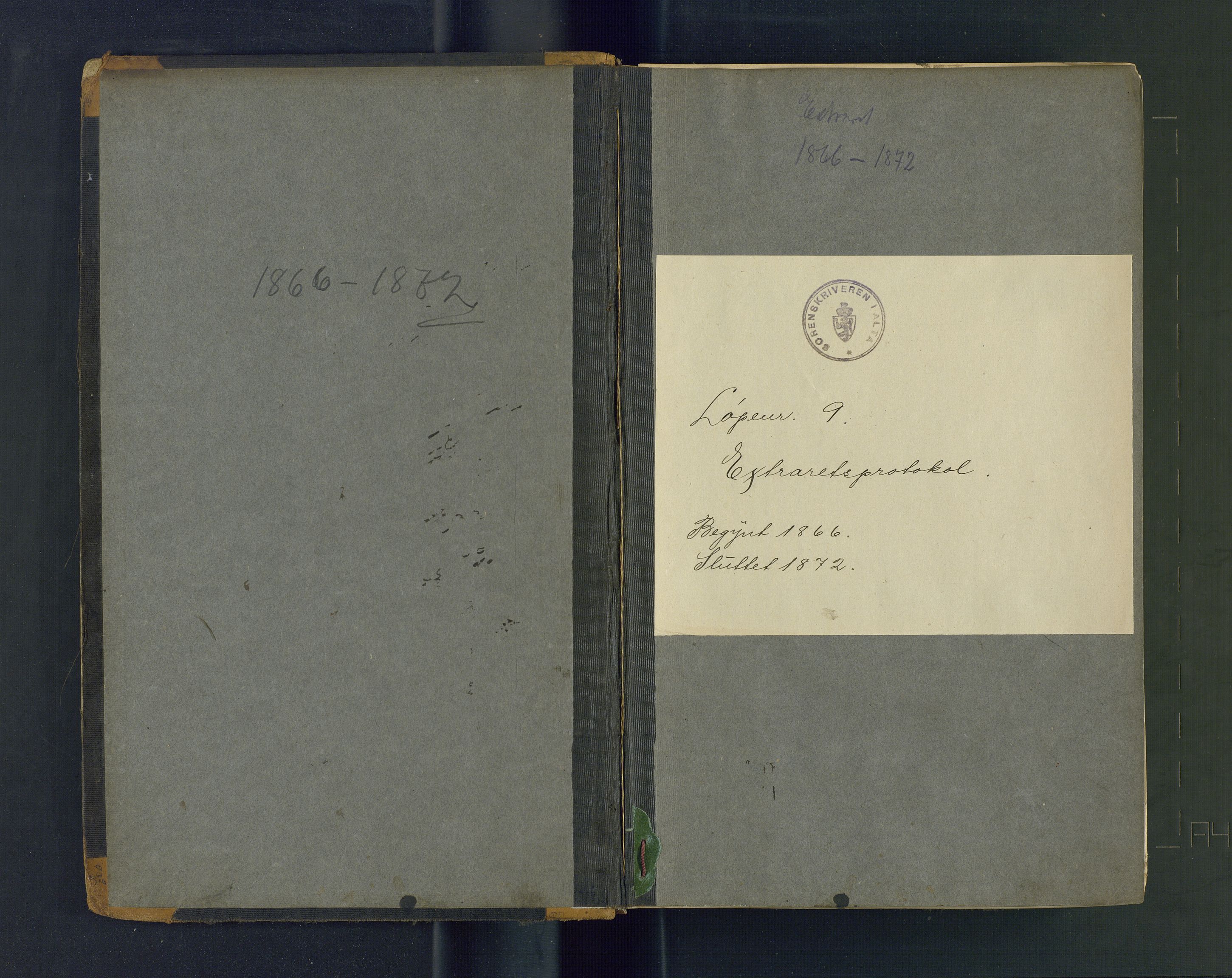 Alta fogderi/sorenskriveri, AV/SATØ-SATØ-5/1/J/Jb/L0173: Ekstrarettsprotokoll, 1866-1872