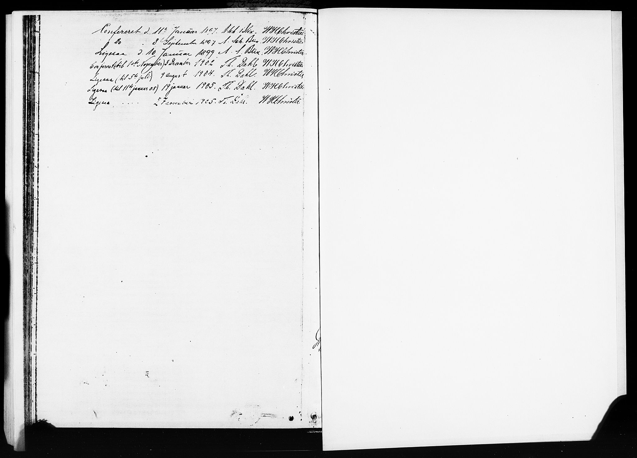 Nykirken Sokneprestembete, SAB/A-77101/H/Hab: Klokkerbok nr. D 2, 1896-1905