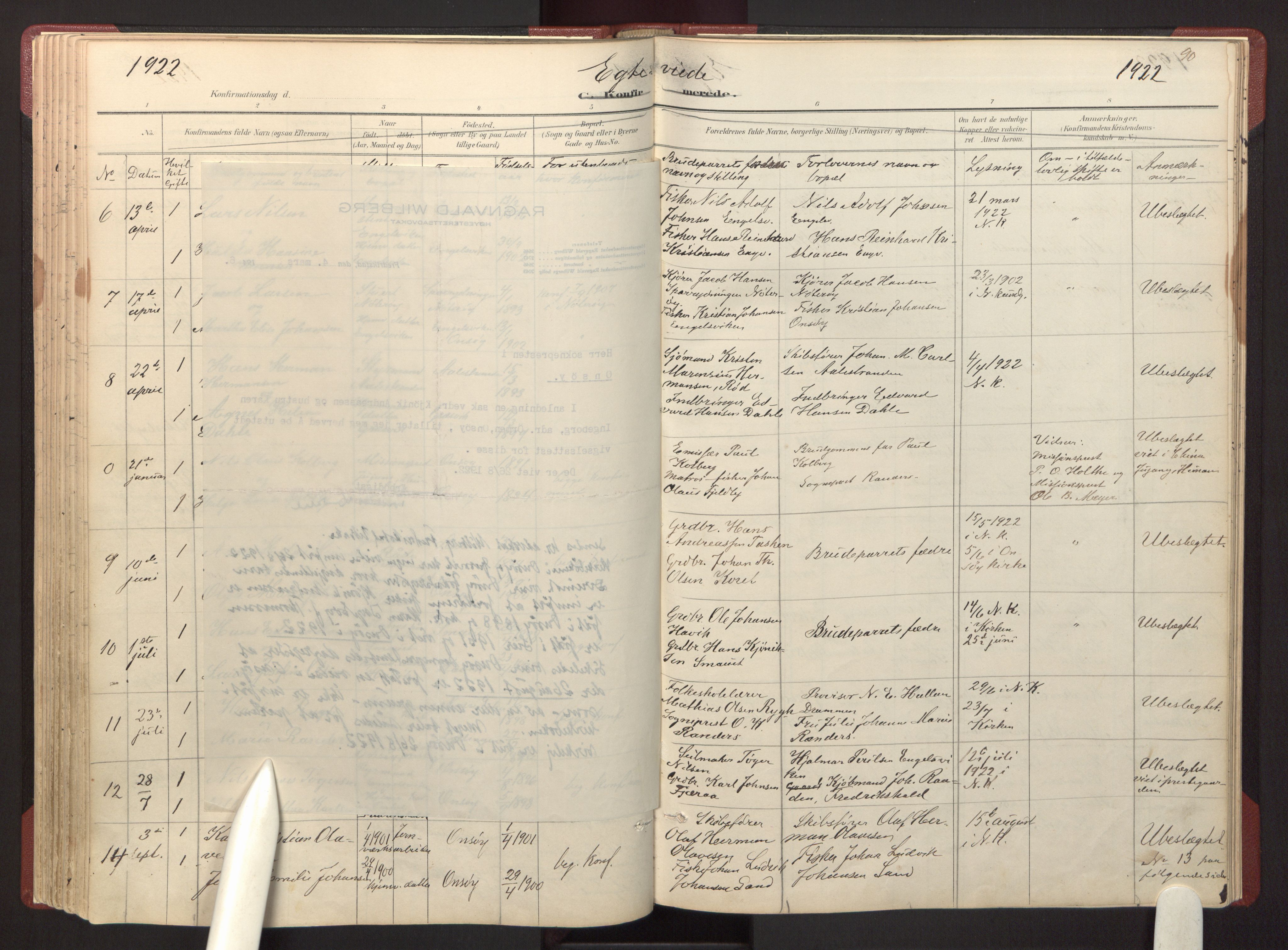 Onsøy prestekontor Kirkebøker, AV/SAO-A-10914/F/Fa/L0007: Ministerialbok nr. I 7, 1893-1925, s. 90