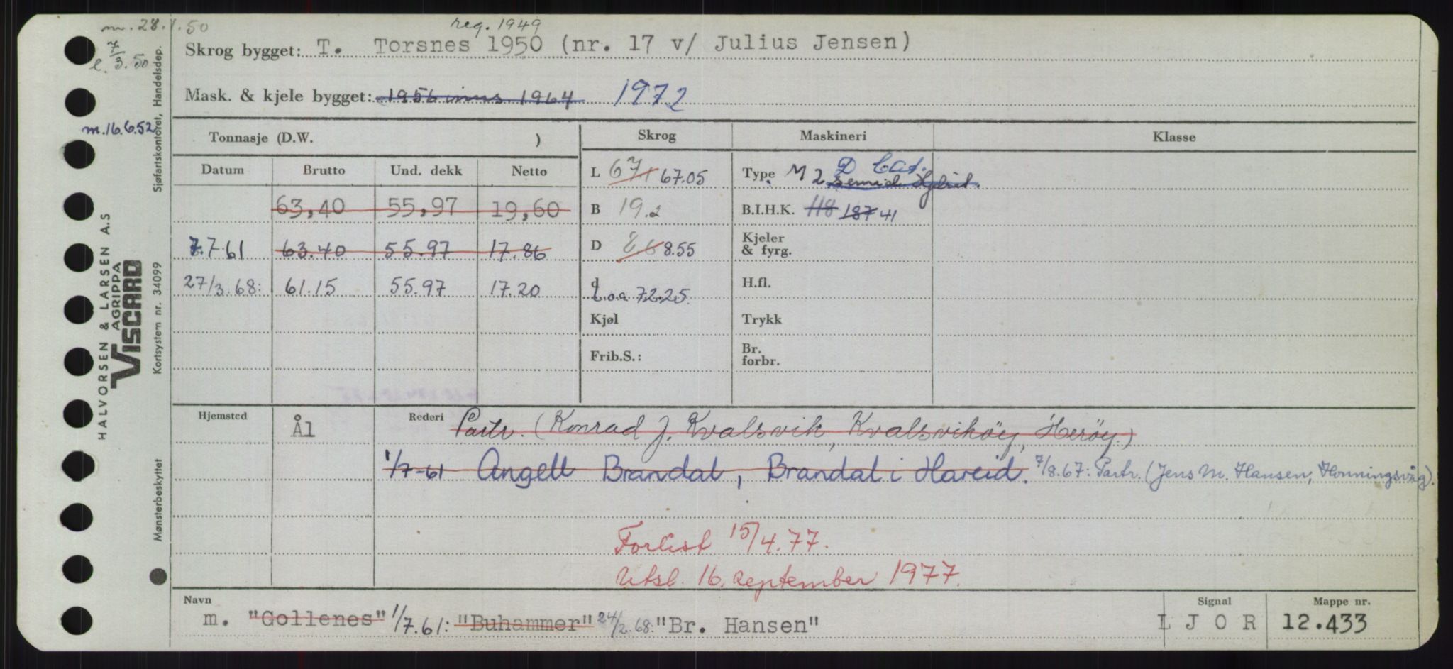 Sjøfartsdirektoratet med forløpere, Skipsmålingen, AV/RA-S-1627/H/Hd/L0005: Fartøy, Br-Byg, s. 1