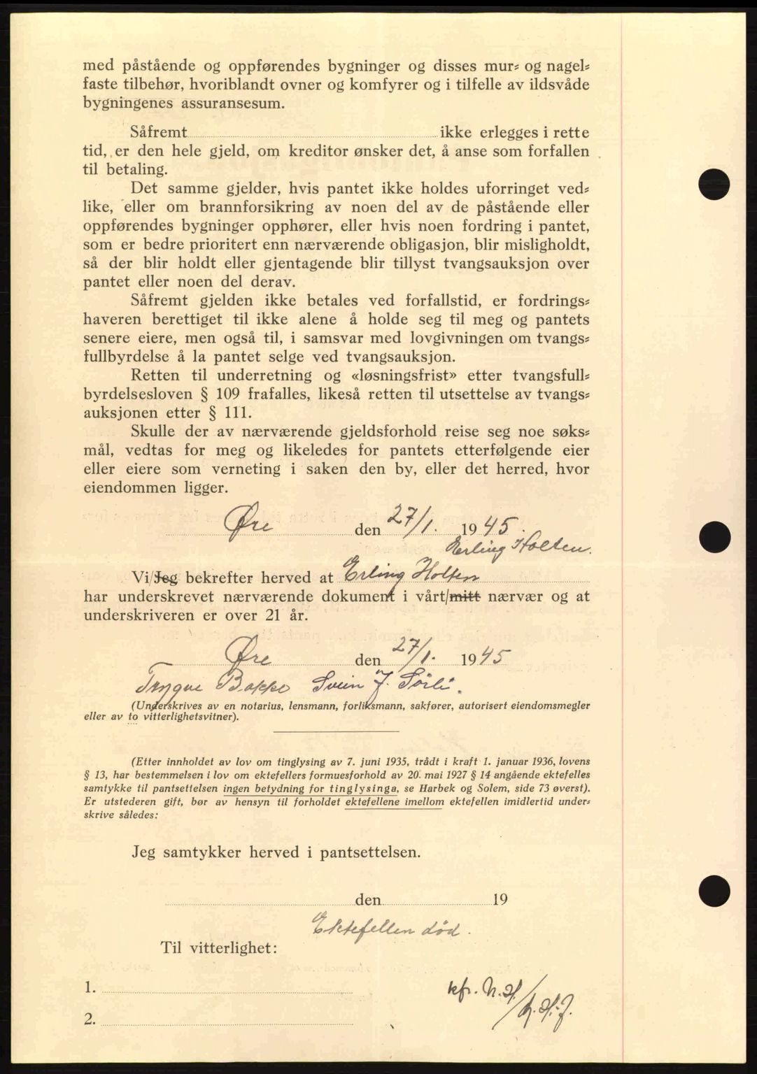 Nordmøre sorenskriveri, AV/SAT-A-4132/1/2/2Ca: Pantebok nr. B92, 1944-1945, Dagboknr: 386/1945