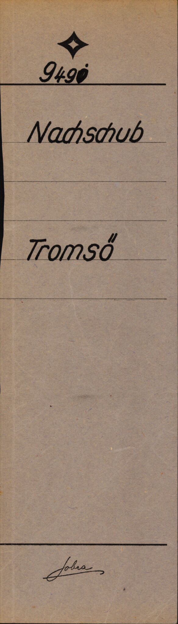 Tyske arkiver, Organisation Todt (OT), Einsatzgruppe Wiking, AV/RA-RAFA-2188/1/E/E6/E6c/L0007: Nachschub: Arkivkode 9451-9490, 1940-1945, s. 595